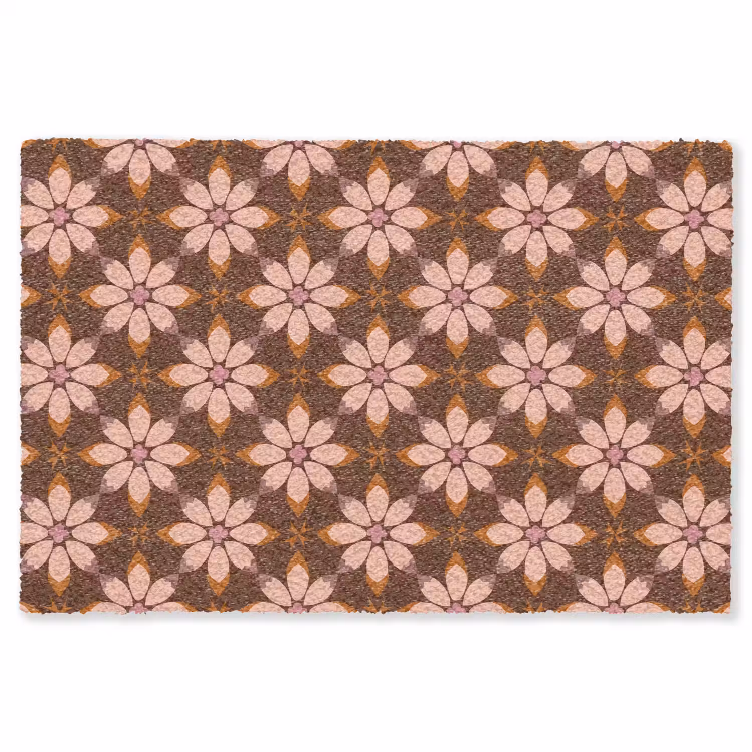 Klassiek - Retro - Bruin Vloerkleed Rechthoek klein 1091 -3d