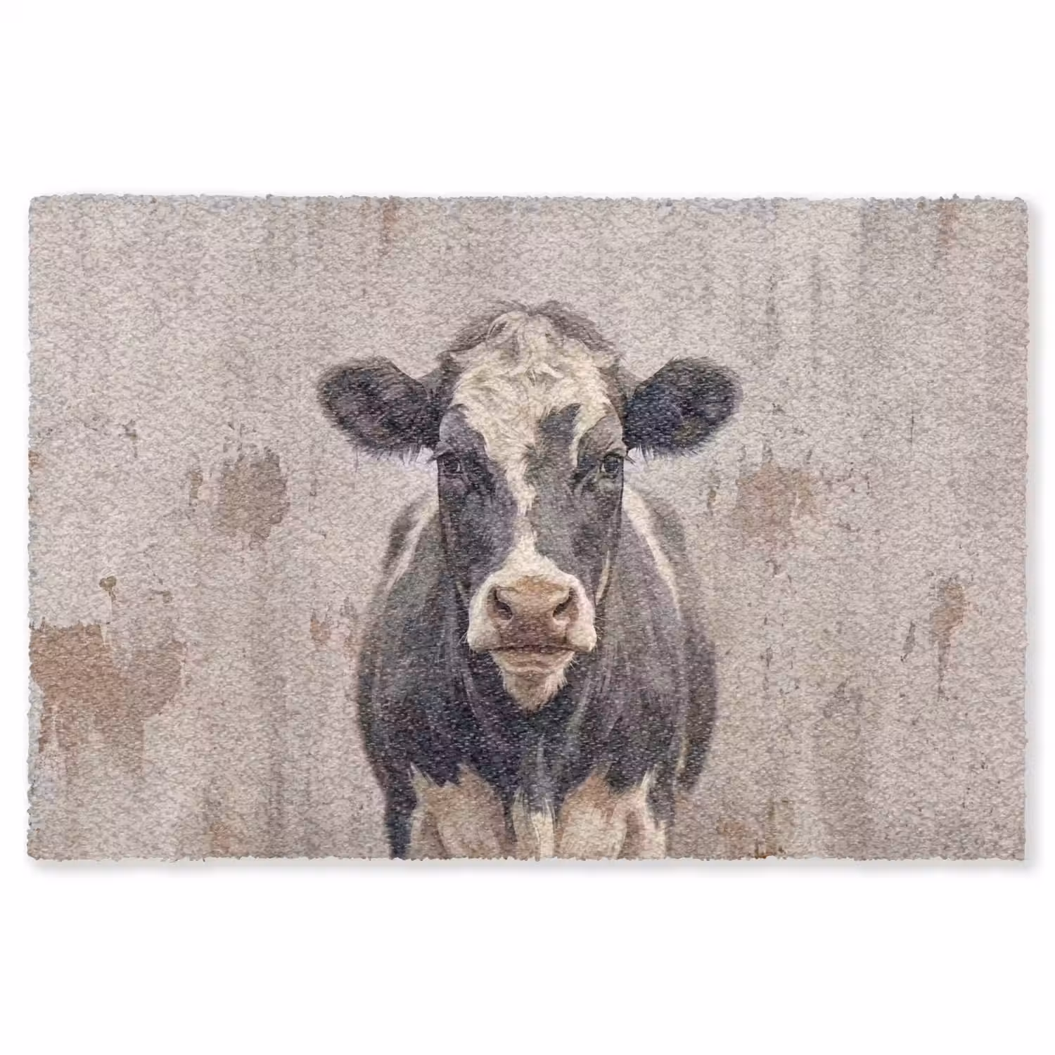 Koe - Portret - Dieren - Modern Vloerkleed Rechthoek klein -3d
