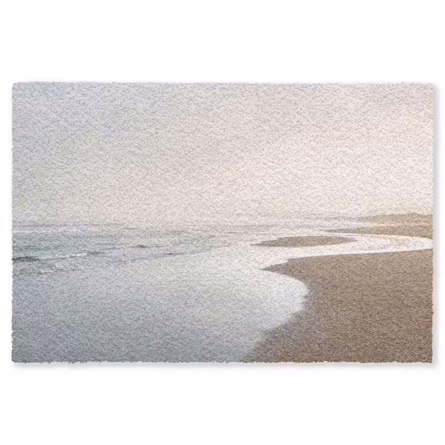 Kustlijn - Strand - Oceaan Vloerkleed Rechthoek klein -3d