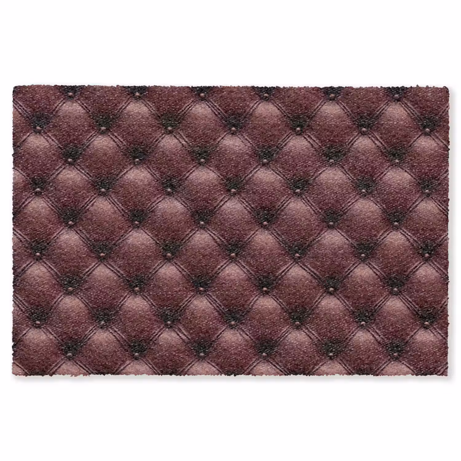 Leer - Patroon - Bordeaux Vloerkleed Rechthoek klein 1091 -3d