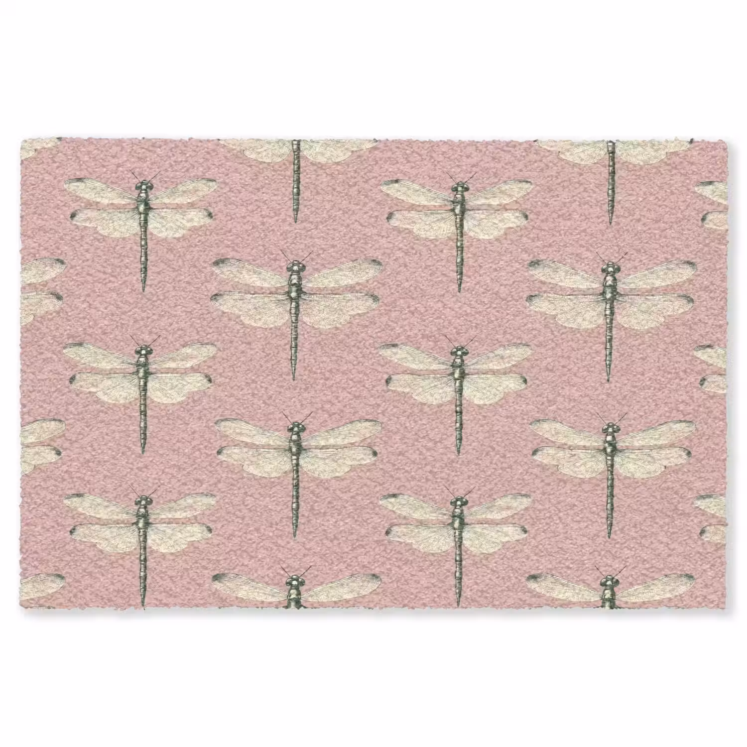 Lillibellen - Patroon - Roze Vloerkleed Rechthoek klein 1091 -3d