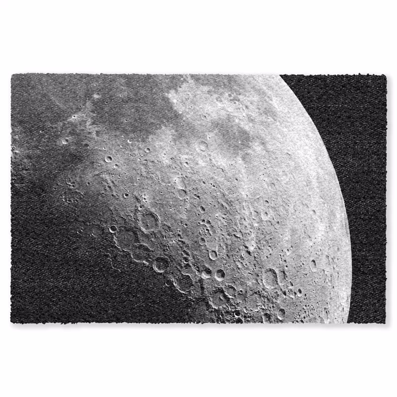 Teppich - Mond – Krater – Weltraum - Maan - Kraters - Ruimte Vloerkleed Rechthoek klein