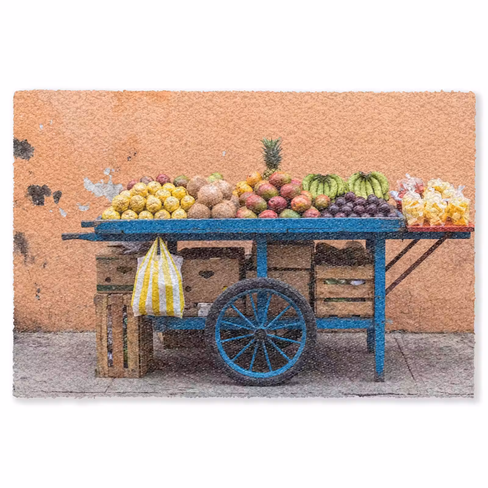 Teppich - Obst – Kar – Straße - Fruit - Kar - Straat Vloerkleed Rechthoek klein
