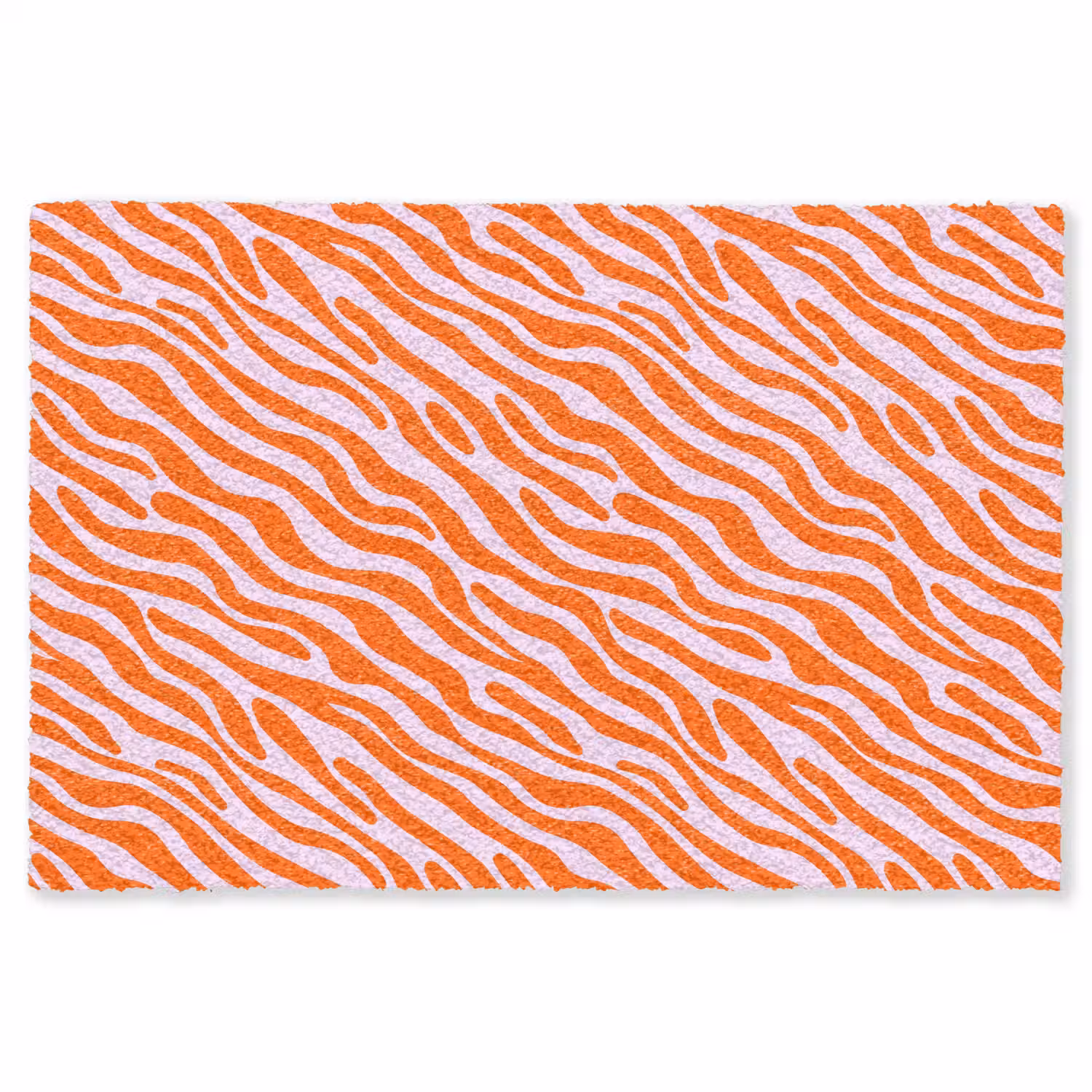 Strepen - Dynamisch - Oranje Vloerkleed Rechthoek klein 1091 -3d