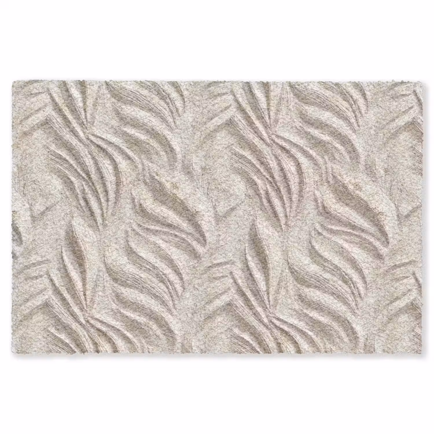 Textuur - Reliëf - Beige Vloerkleed Rechthoek klein 1091 -3d