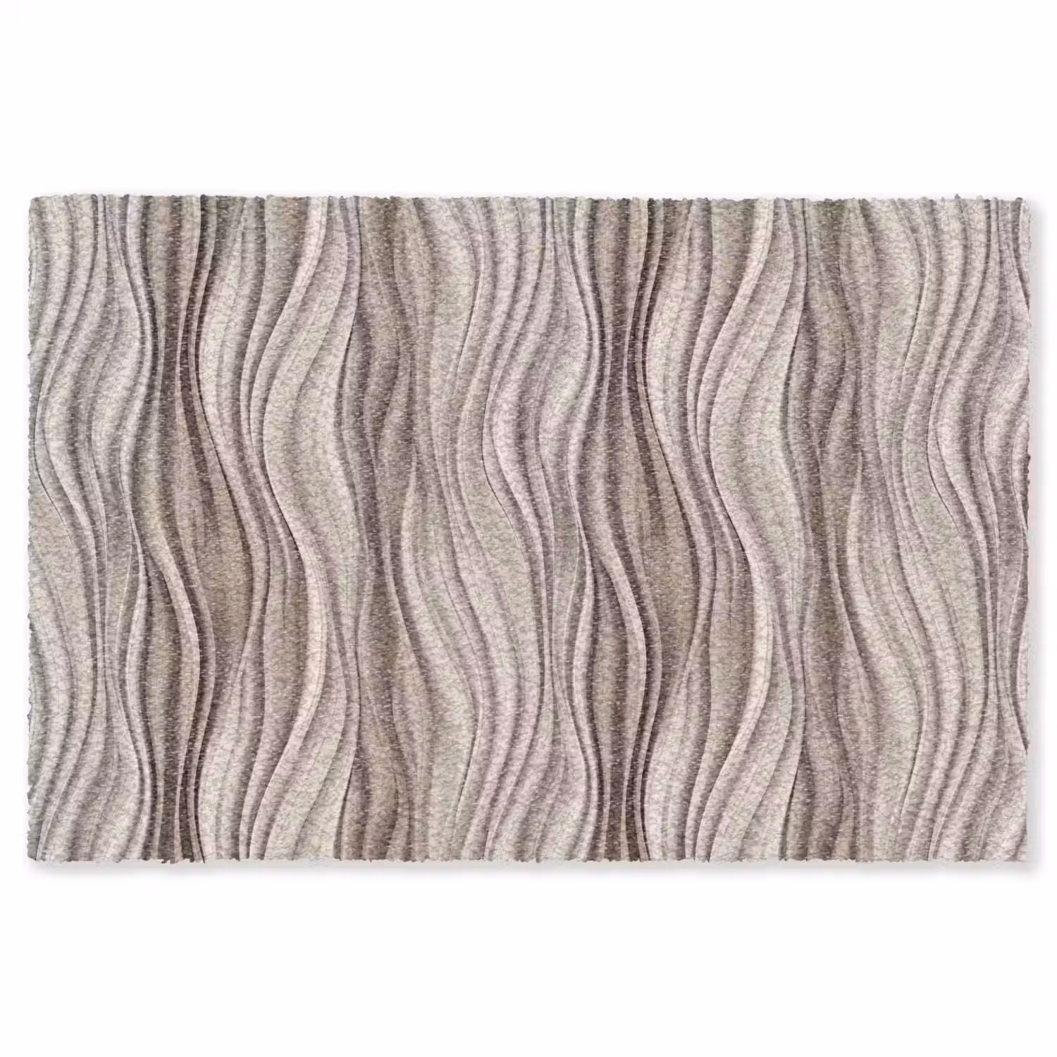 Golven - 3D - Crème Vloerkleed Rechthoek klein 1091 -3d