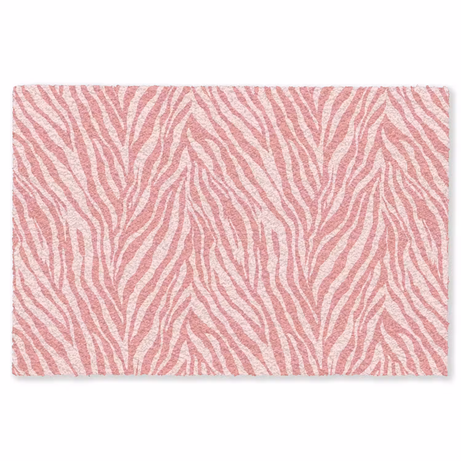 Zebra - Print - Roze Vloerkleed Rechthoek klein 1091 -3d