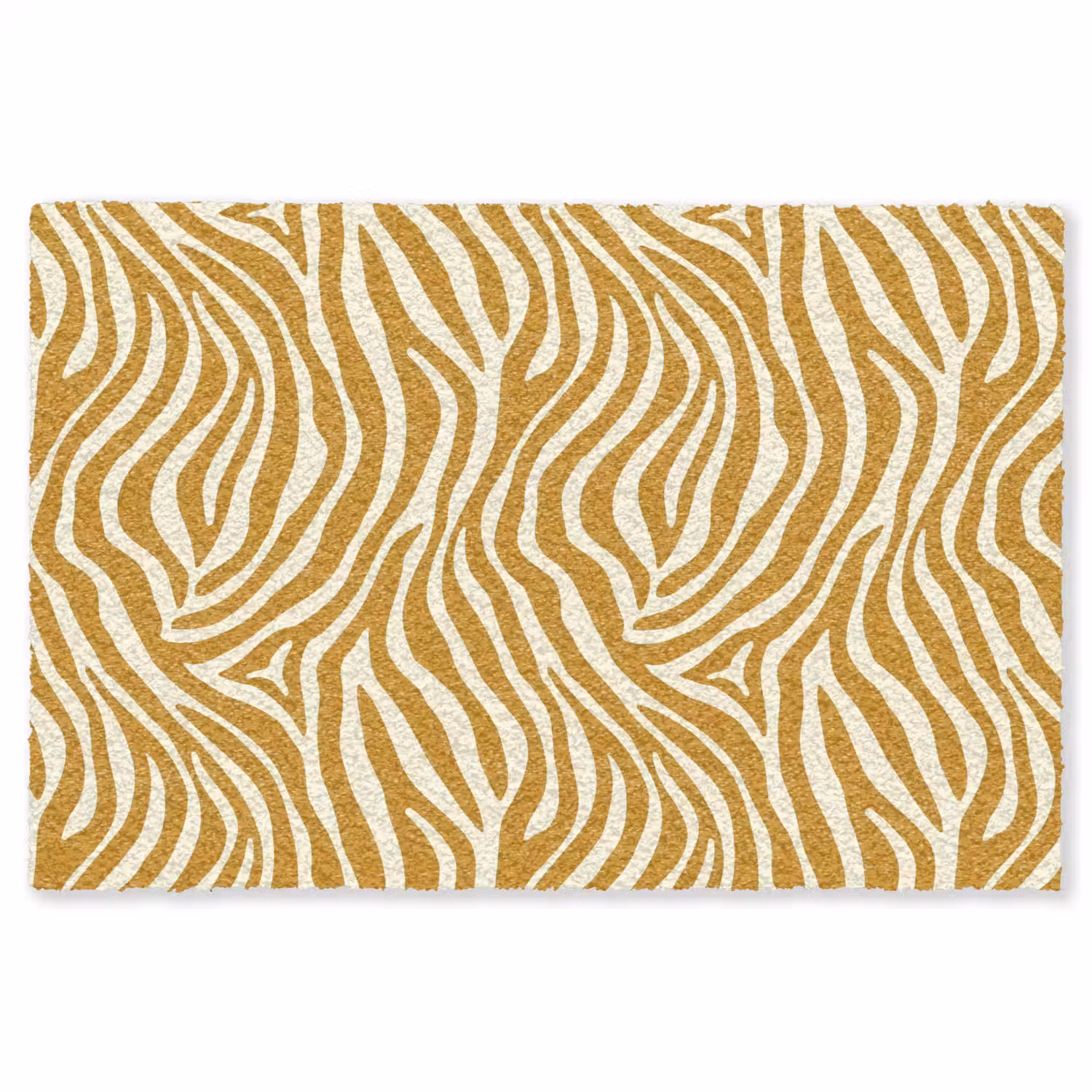 Zebra - Klassiek - Oker - Geel Vloerkleed Rechthoek klein 1091 -3d