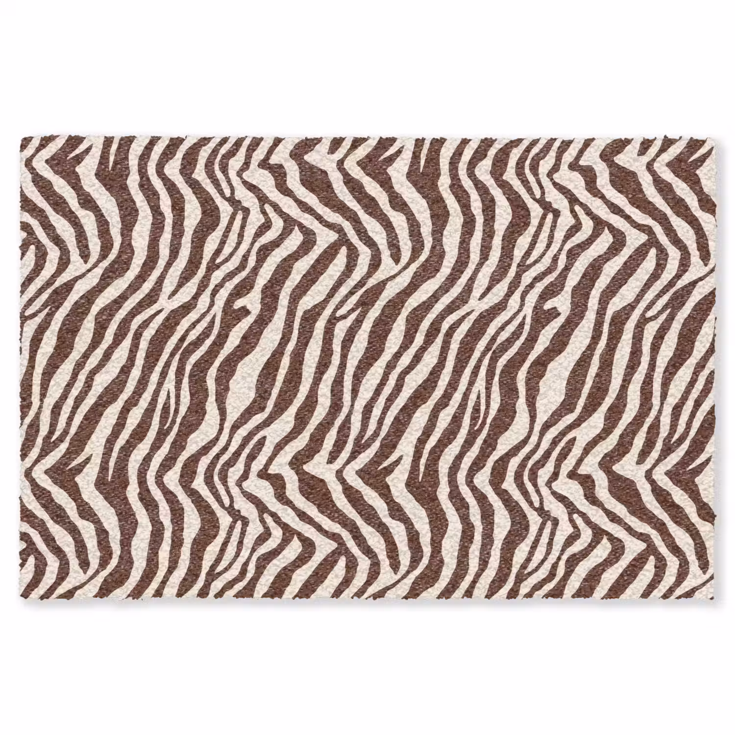 Zebra - Patroon - Zwart - Wit Vloerkleed Rechthoek klein 1091 -3d