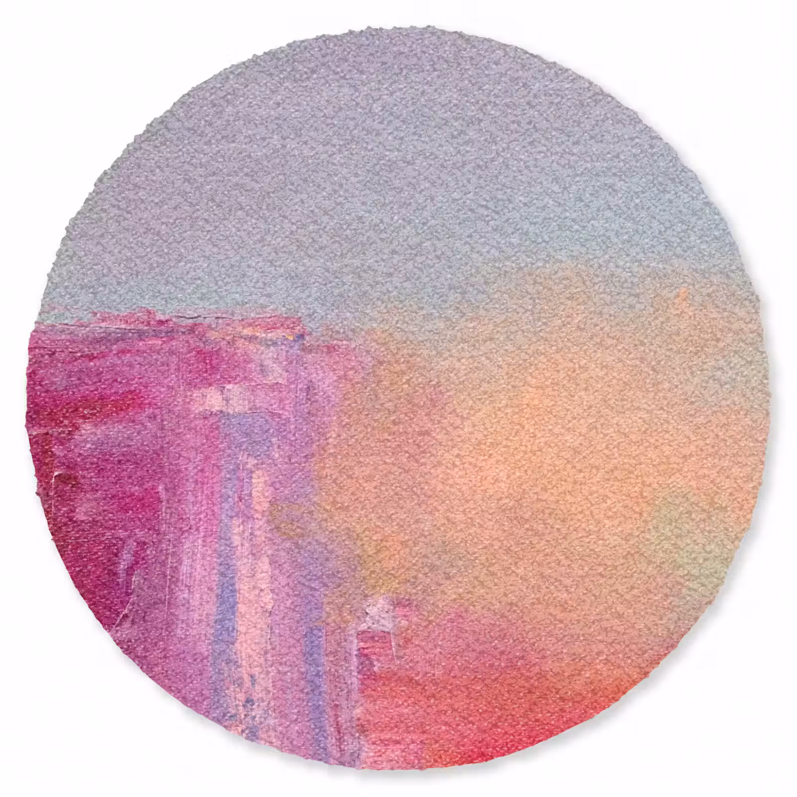 Teppich - Zusammenfassung – Farben – Modern – Rosa - Abstract - Kleuren - Modern - Roze Vloerkleed Rond klein