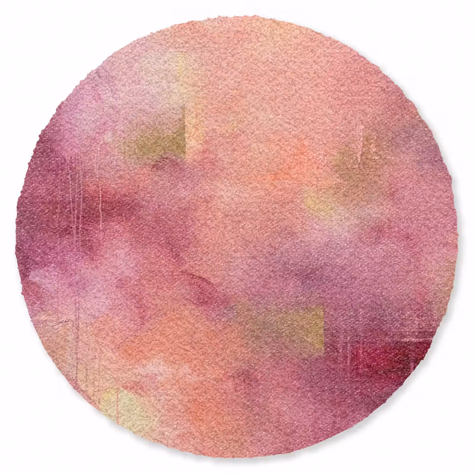 Teppich - Zusammenfassung – Farben – Modern – Rosa – Lila - Abstract - Kleuren - Modern - Roze - Paars Vloerkleed Rond klein