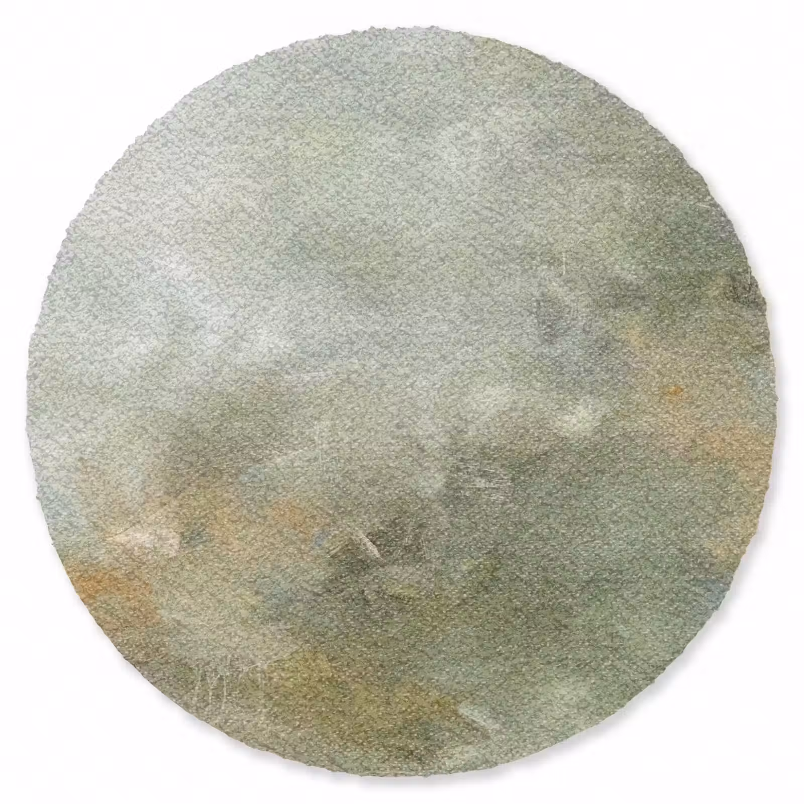Teppich - Zusammenfassung – Grün – Beige – Modern – Kunst - Abstract - Groen - Beige - Modern - Kunst Vloerkleed Rond klein
