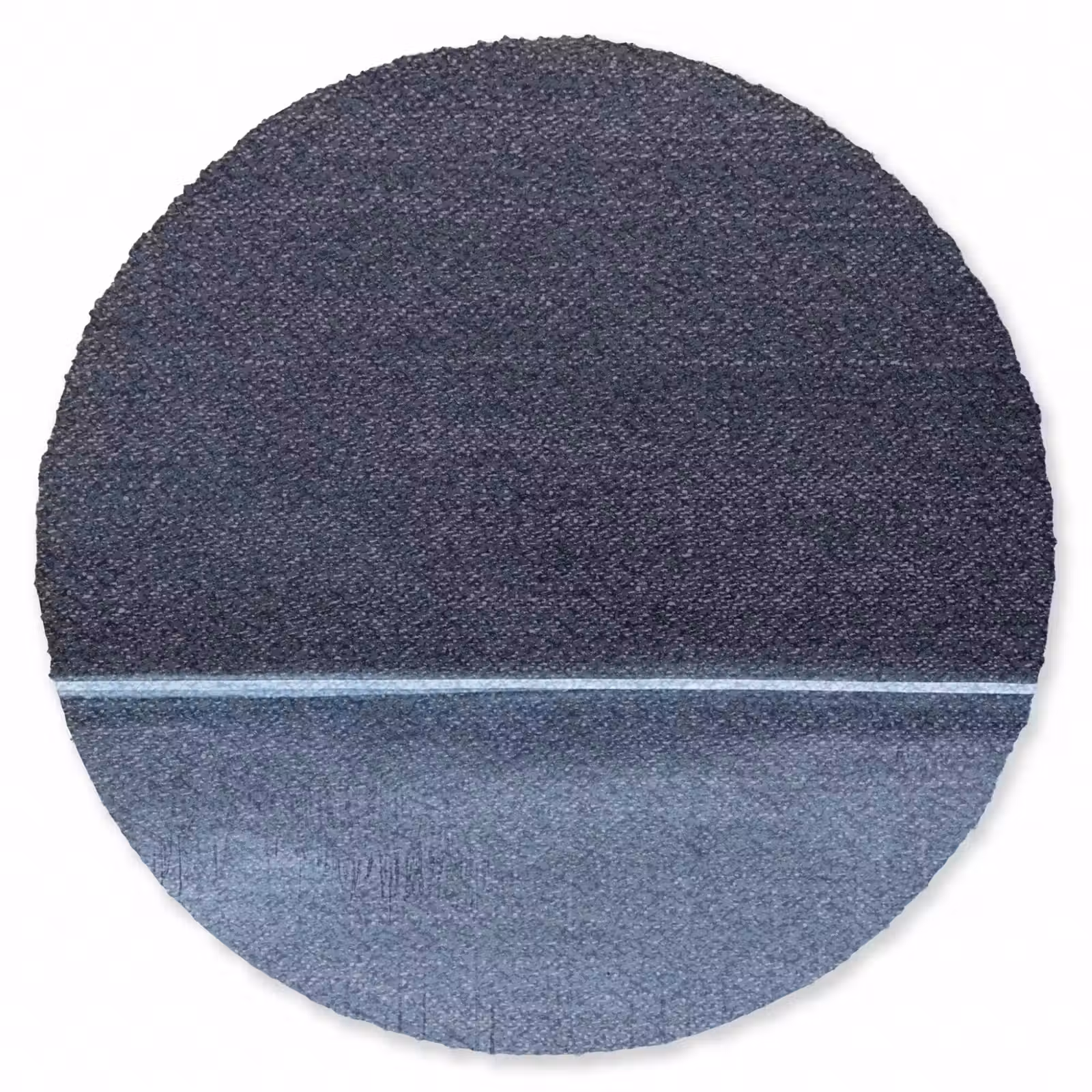 Teppich - Zusammenfassung – Horizontale Linie – Minimalistisch – Dunkelblau – Kunst - Abstract - Horizontale lijn - Minimalistisch - Donkerblauw - Kunst Vloerkleed Rond klein