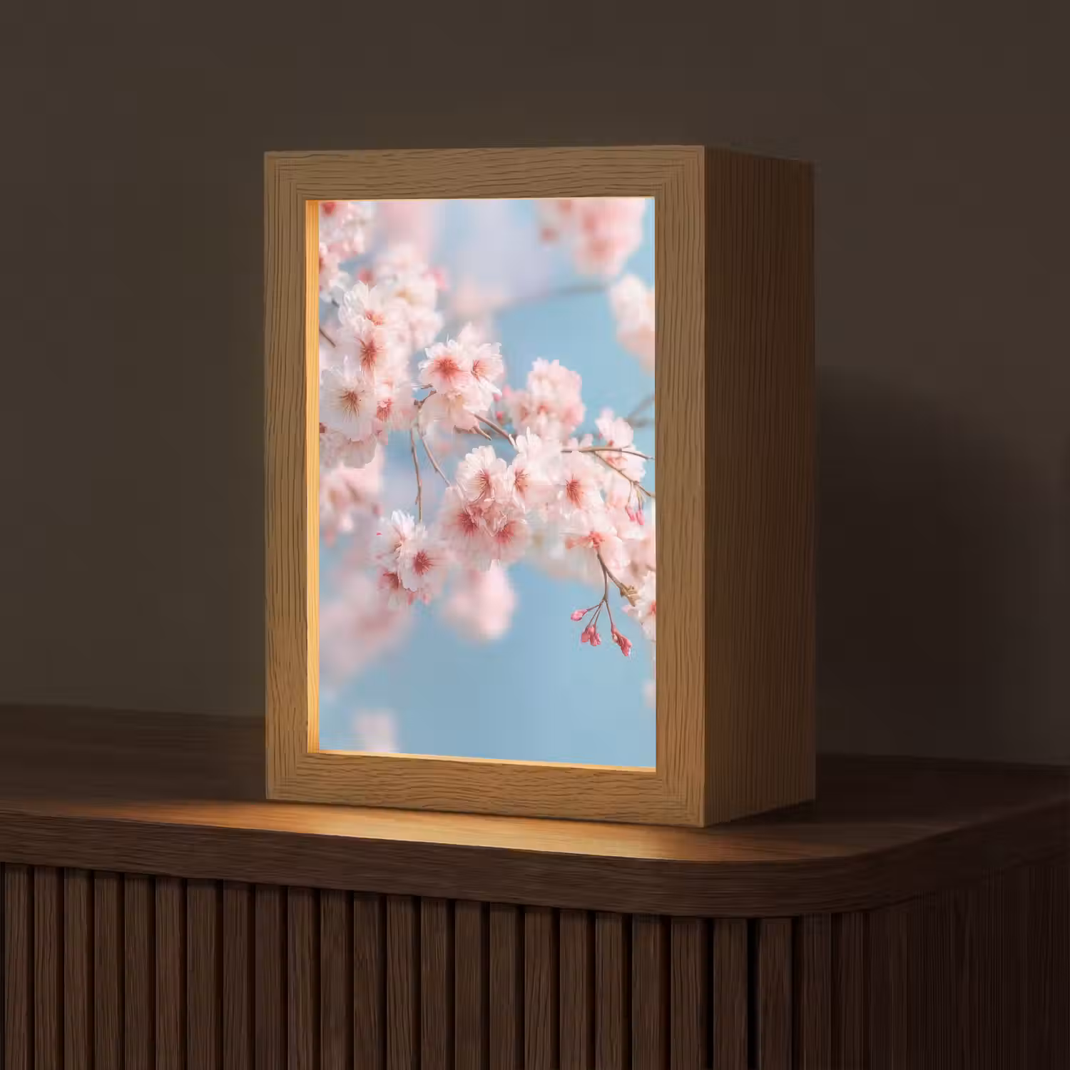 Takken - Bloesems - Roze Light Box met kabel (Tafellamp) klein -z3d_website