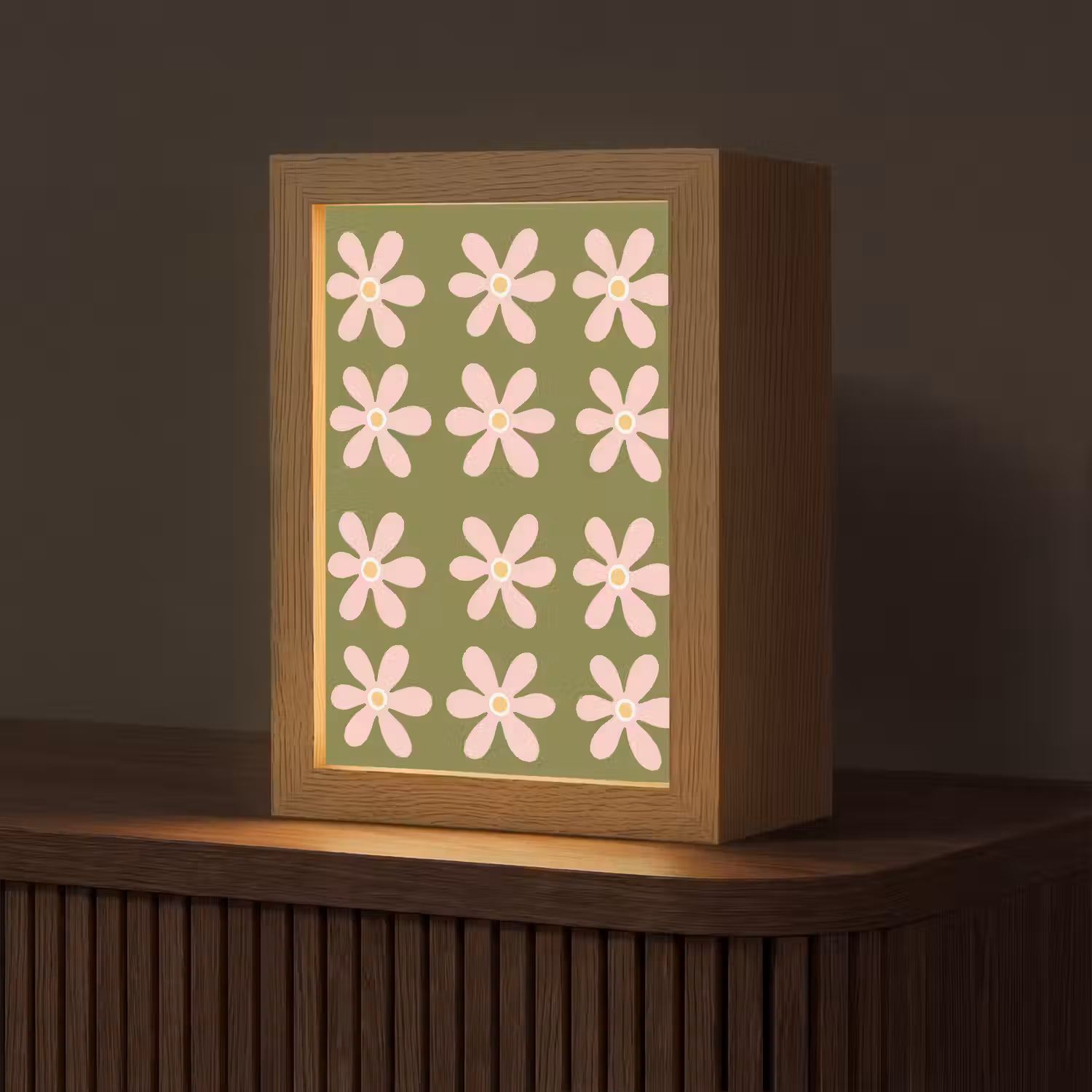 Bloem - Modern - Groen Light Box met kabel (Tafellamp) klein 925 -z3d_website