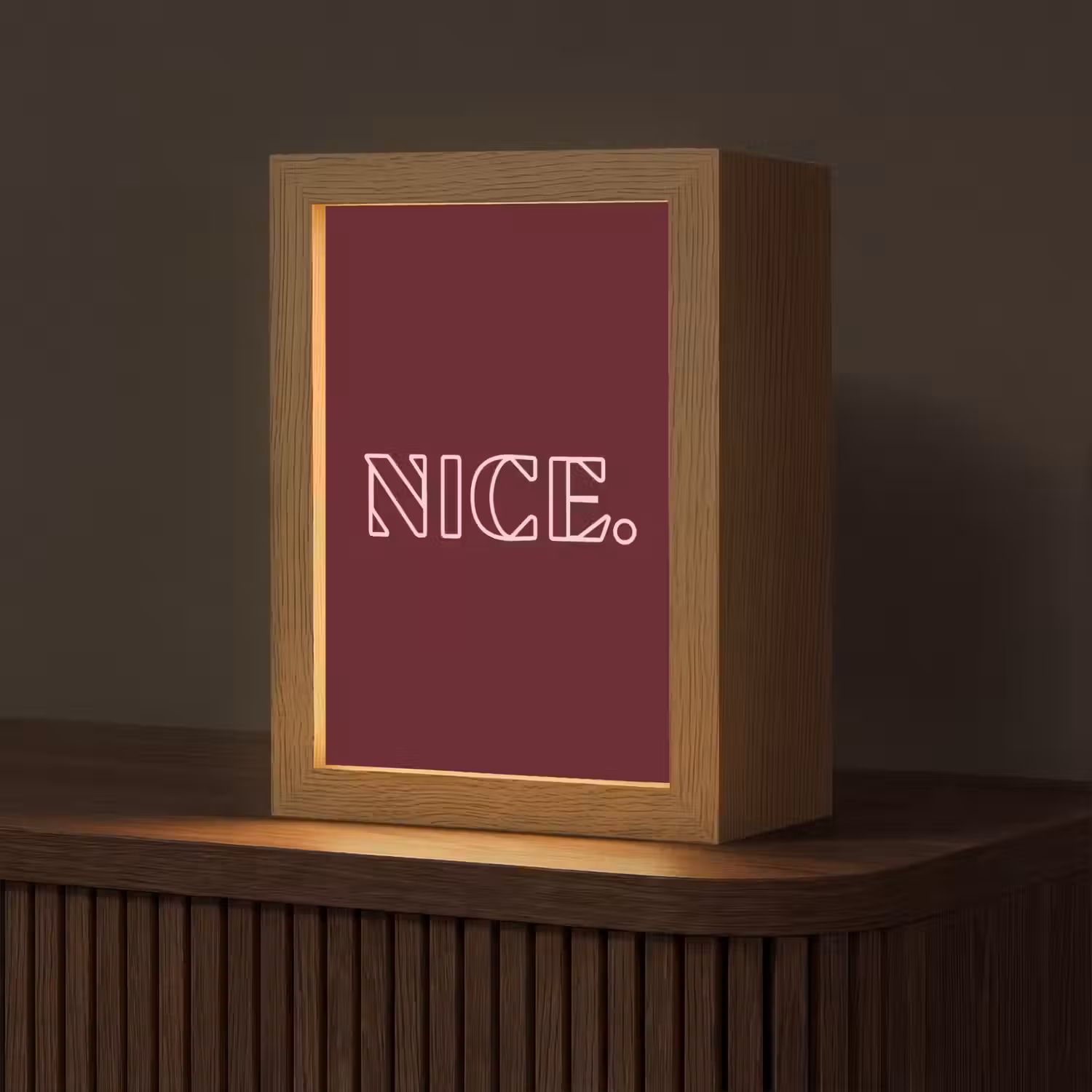 Bordeaux - Nice - minimalistisch Light Box met kabel (Tafellamp) klein -z3d_website