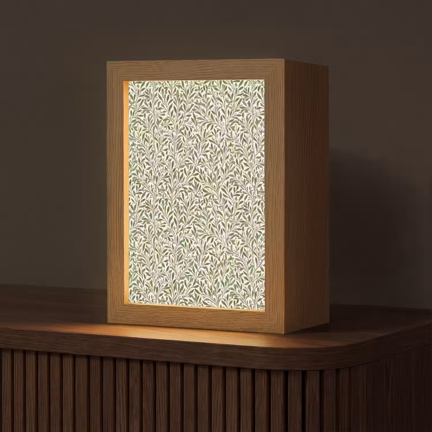 Botanisch - Takken - Groen Light Box met kabel (Tafellamp) klein 925 -z3d_website