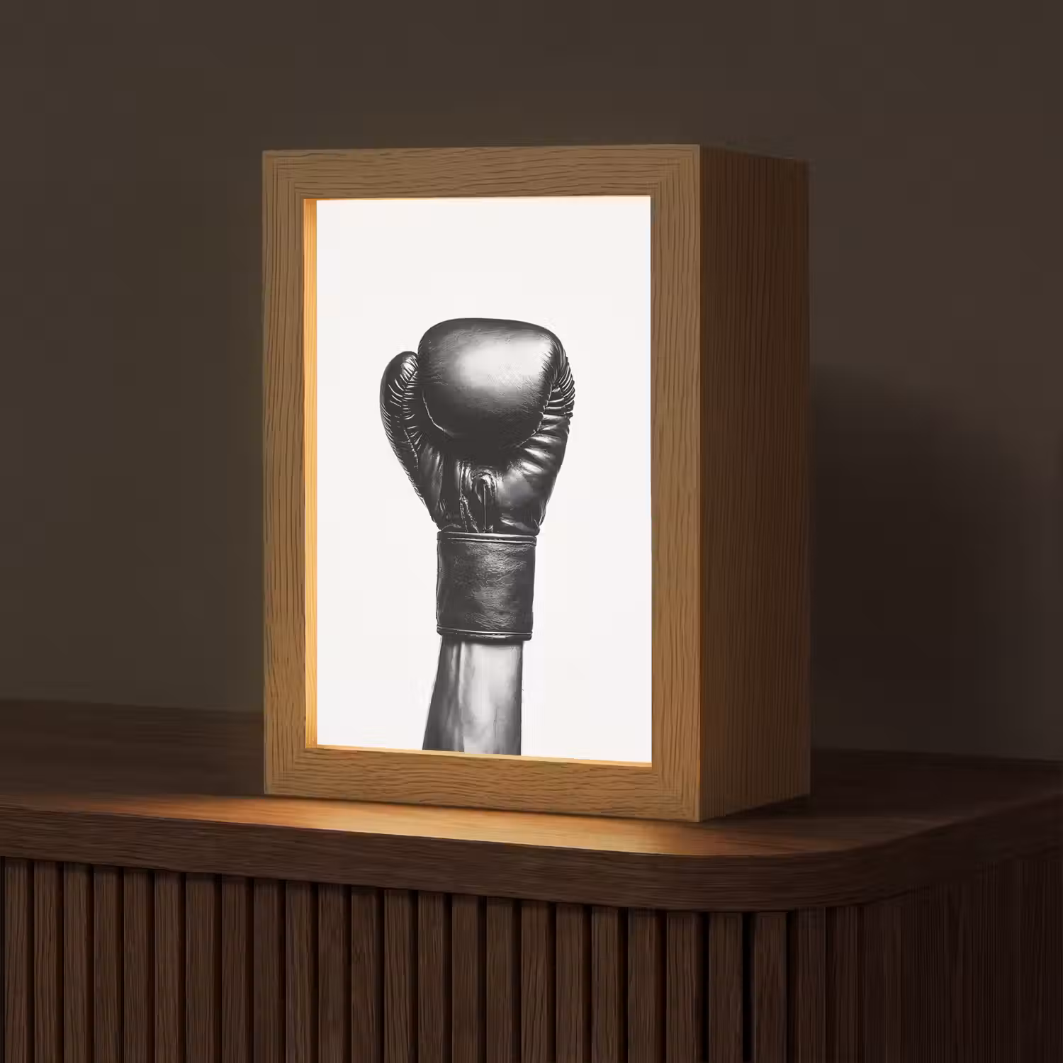 Bokshandschoen - Zwart - Hand Light Box met kabel (Tafellamp) klein -z3d_website