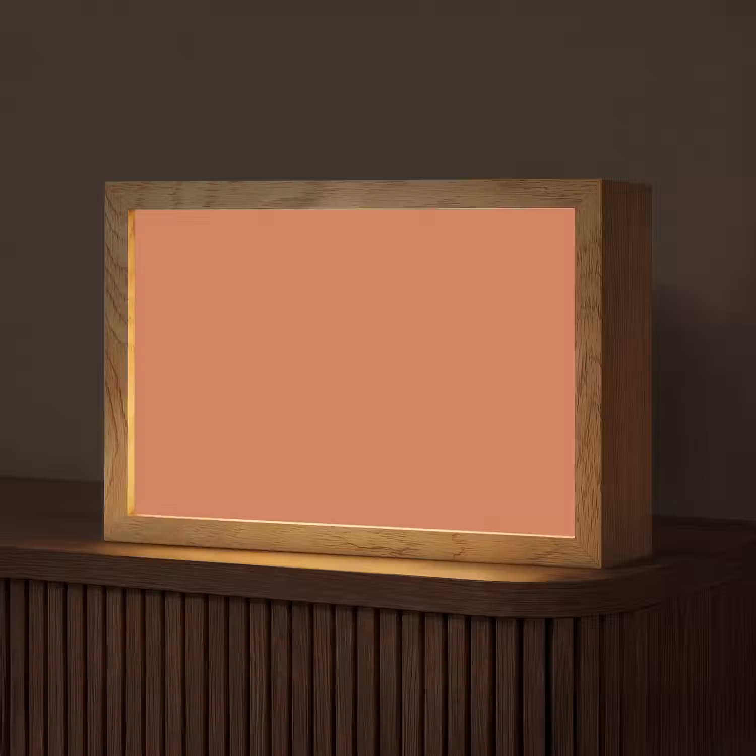 Classic - Terracotta - Oranje Light Box met kabel (Tafellamp) klein 924 -z3d_website
