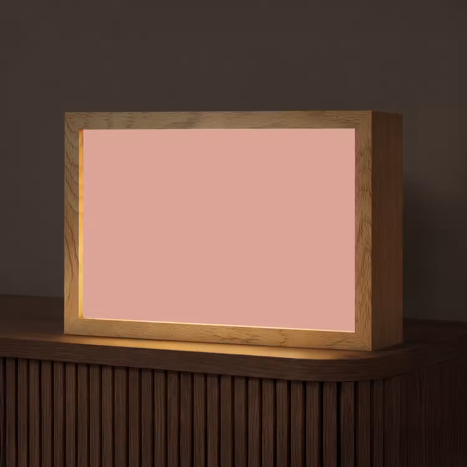 Muted - Salmon - Koraal Light Box met kabel (Tafellamp) klein 924 -z3d_website