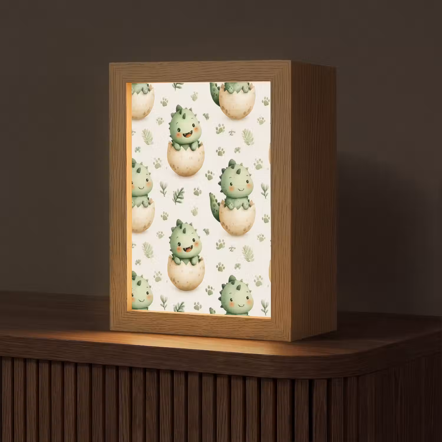 Dino - Eieren - Groen Light Box met kabel (Tafellamp) klein 925 -z3d_website