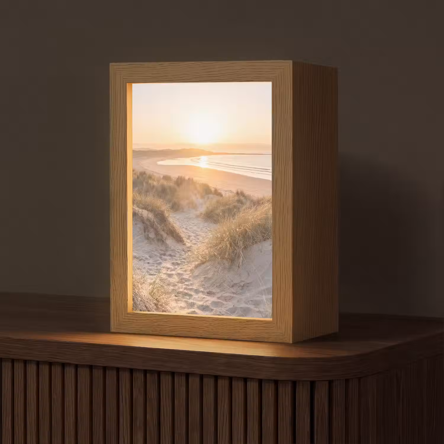 Duinen - Strand - Zee Light Box met kabel (Tafellamp) klein -z3d_website