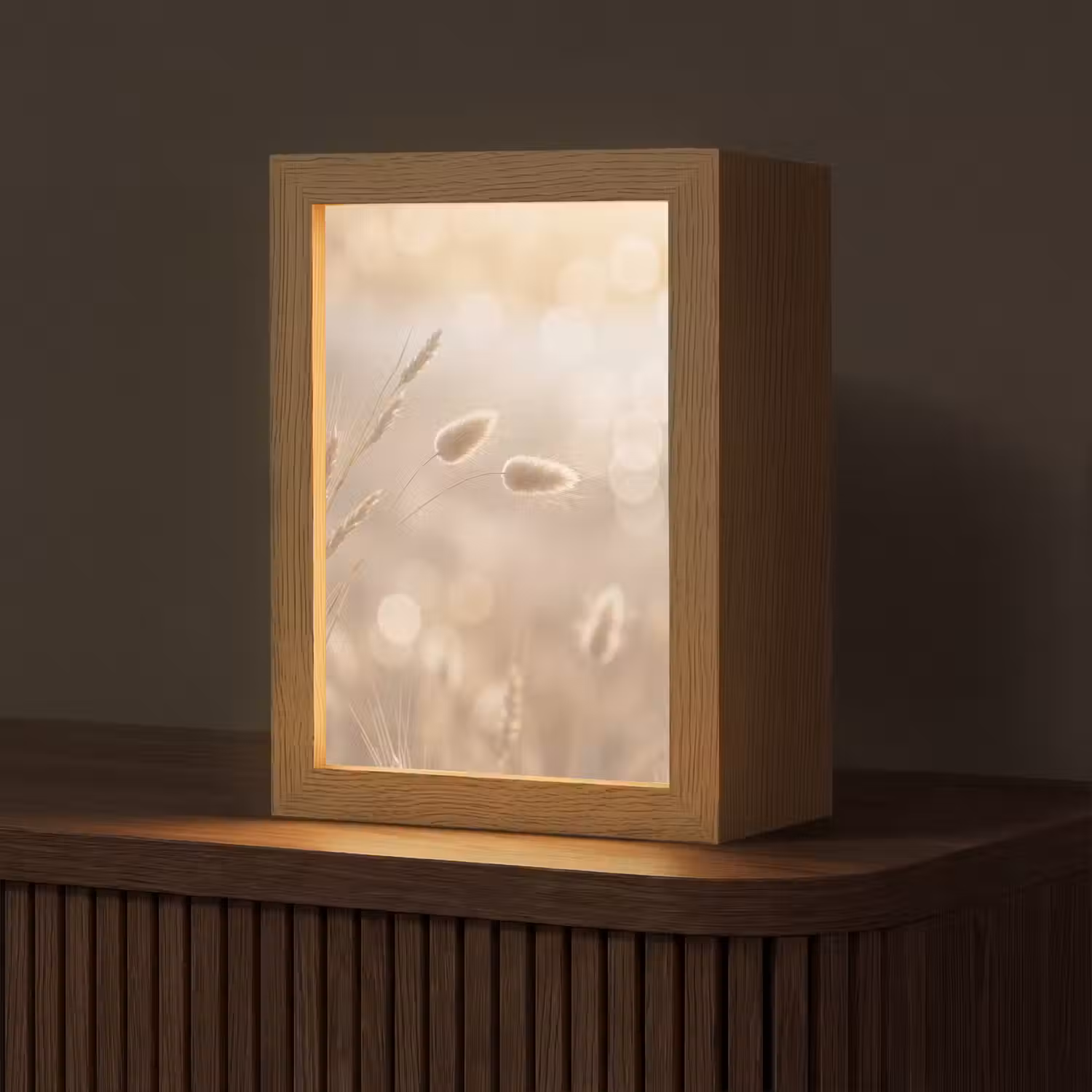 Hazestaartgras - Graanharen - Zonlicht Light Box met kabel (Tafellamp) klein -z3d_website