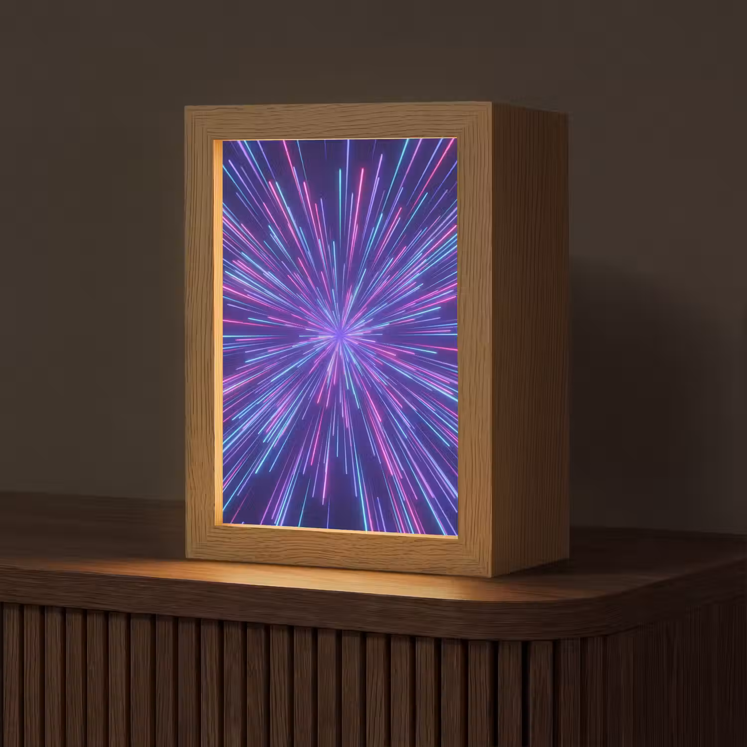 Dynamisch - Ruimte - Kleurrijk Light Box met kabel (Tafellamp) klein -z3d_website