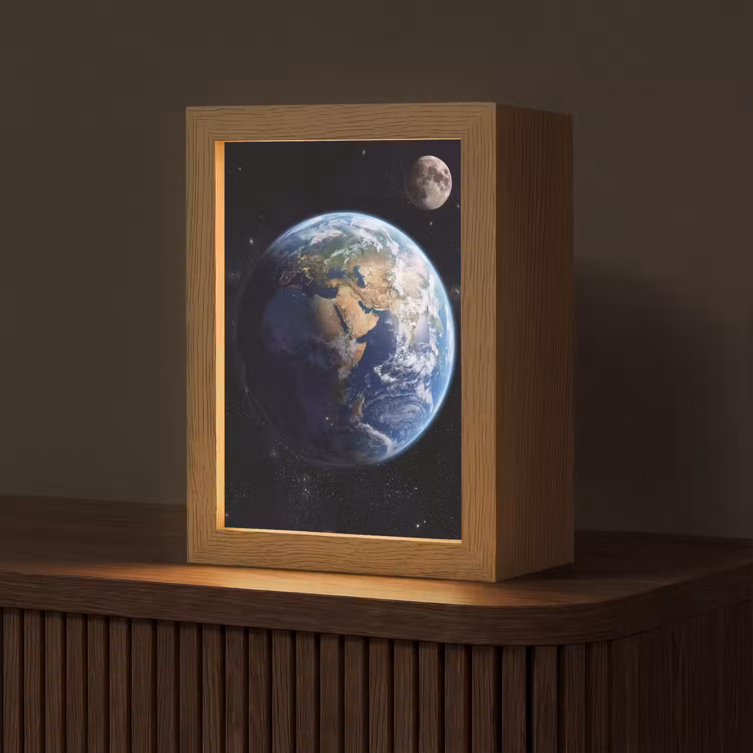 Aarde - Ruimte - Blauw - Groen Light Box met kabel (Tafellamp) klein -z3d_website