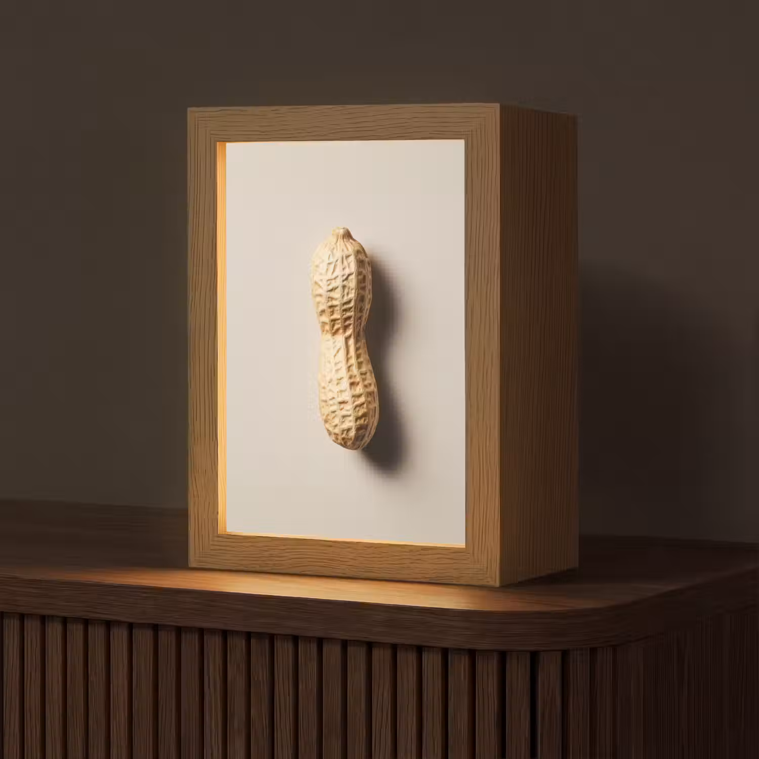 Pinda - Ruw - Beige Light Box met kabel (Tafellamp) klein -z3d_website