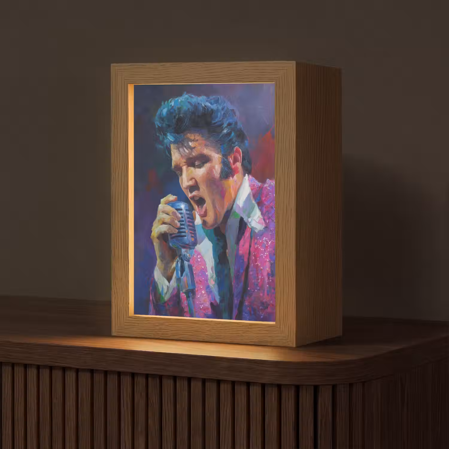 Expressief - Microfoon - Paars Light Box met kabel (Tafellamp) klein -z3d_website