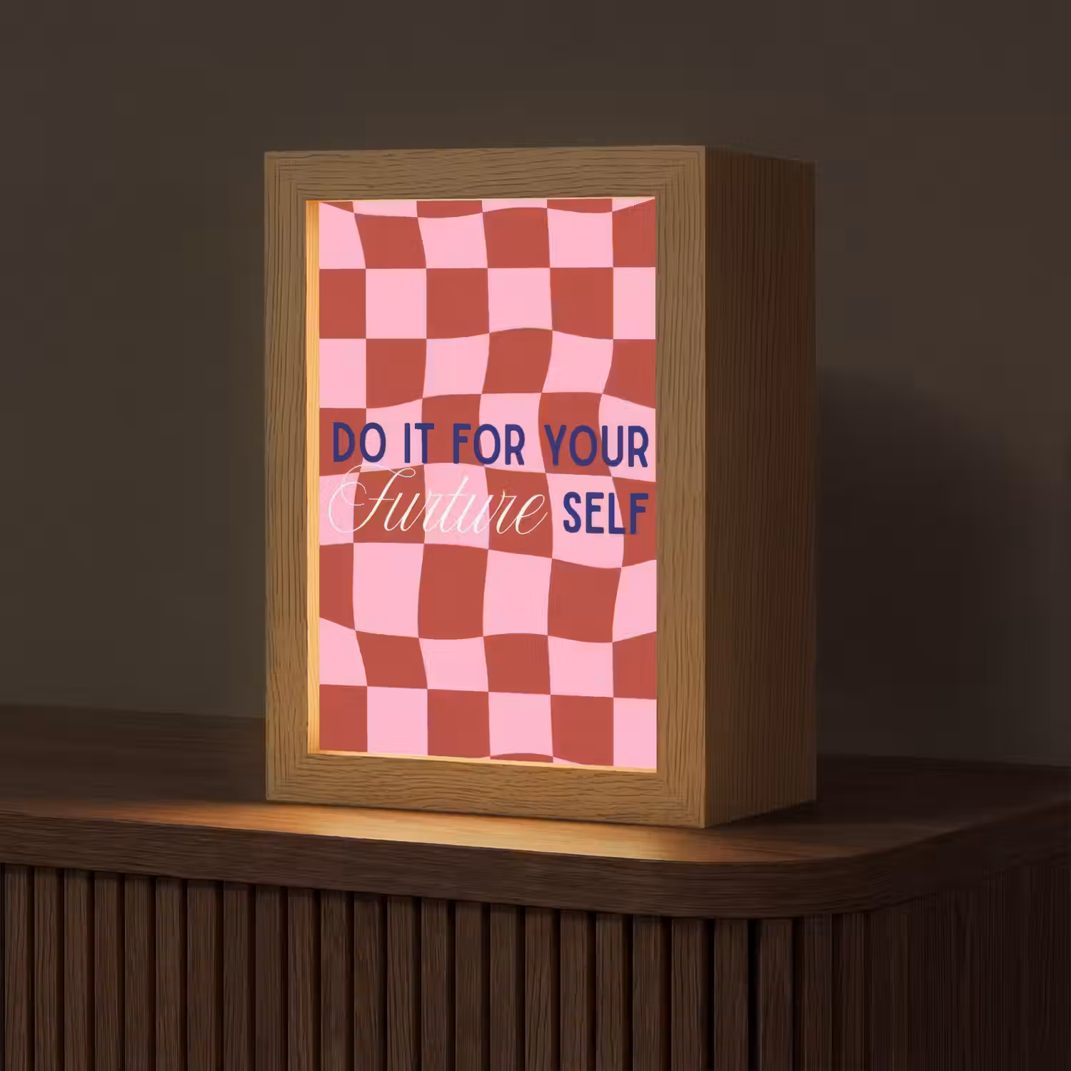 Furture - Geblokt - Rood Light Box met kabel (Tafellamp) klein -z3d_website