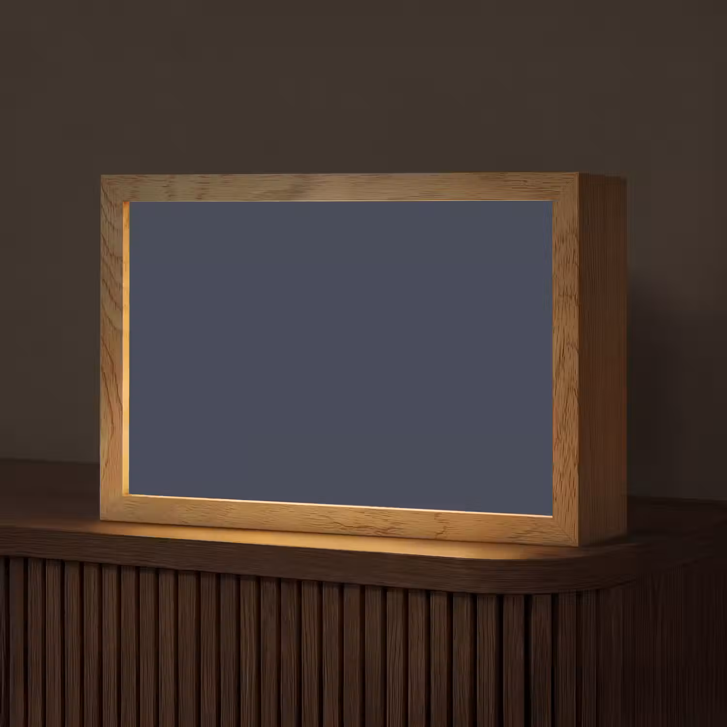 Geldersblauw - Blauw - Klassiek Light Box met kabel (Tafellamp) klein 924 -z3d_website