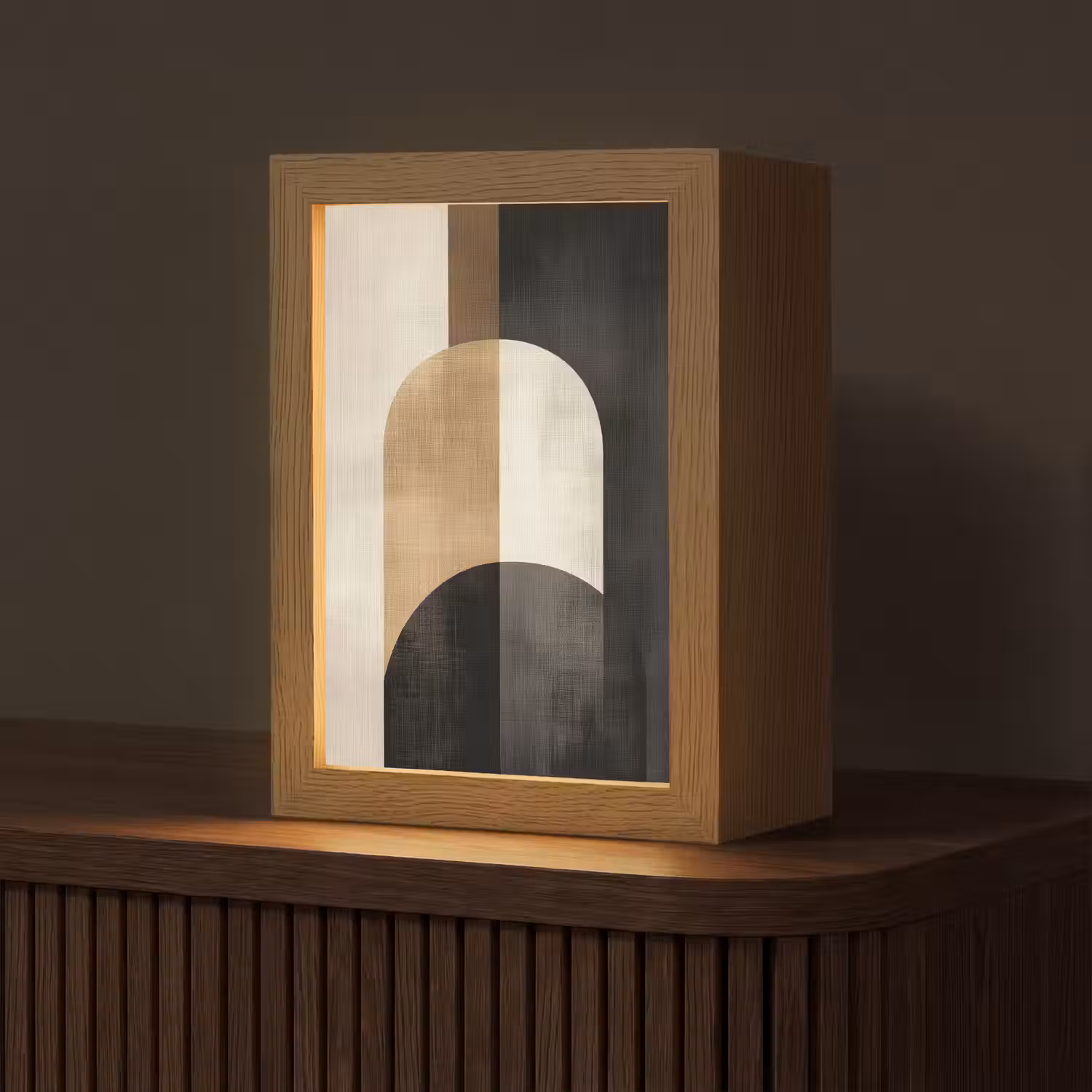 Geometrische - Vormen - Wit Light Box met kabel (Tafellamp) klein -z3d_website