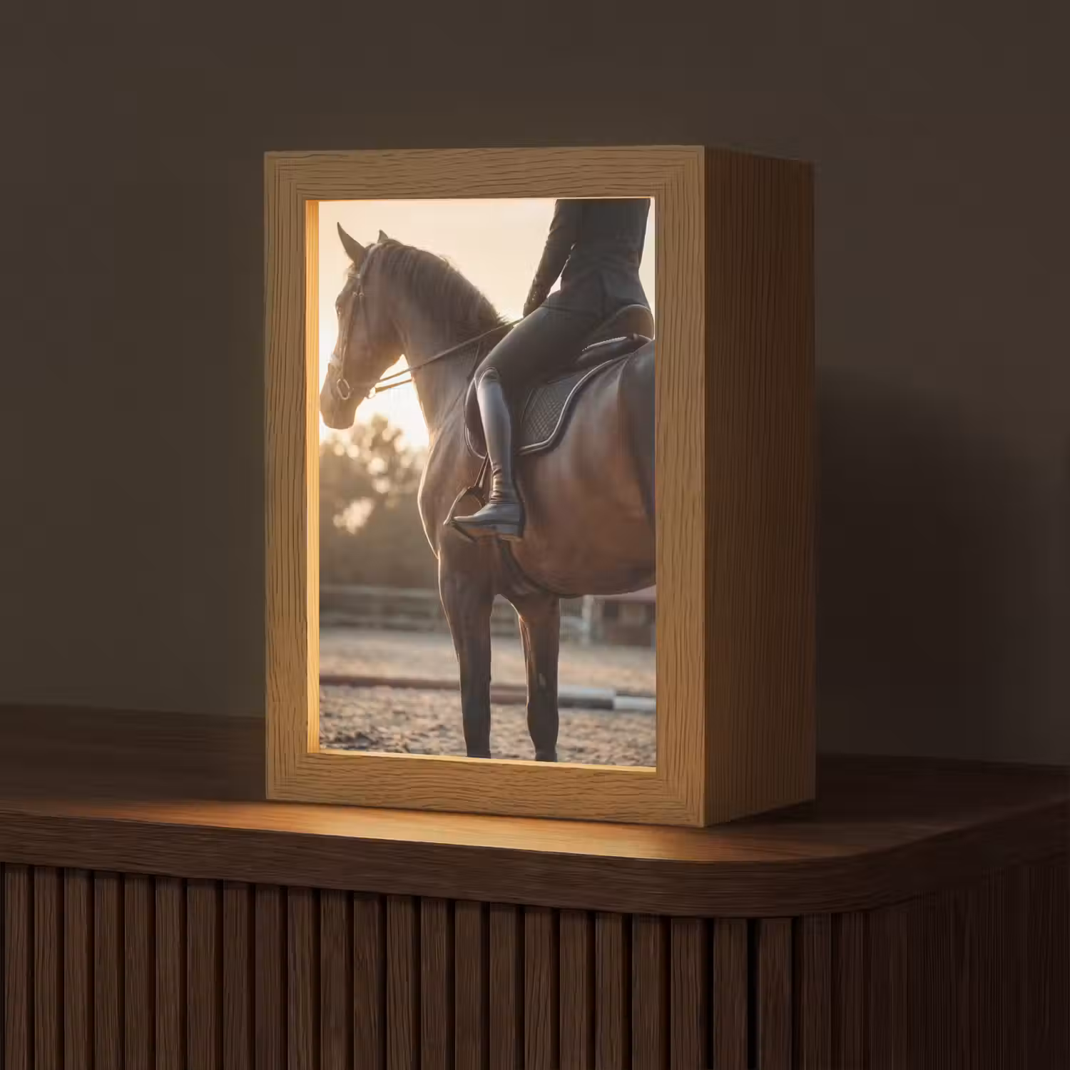 Harmonie - Ruiter - Zon Light Box met kabel (Tafellamp) klein -z3d_website