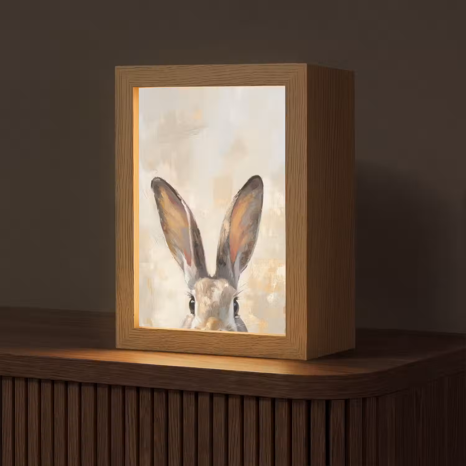 Haas - Oren - Bruin Light Box met kabel (Tafellamp) klein -z3d_website