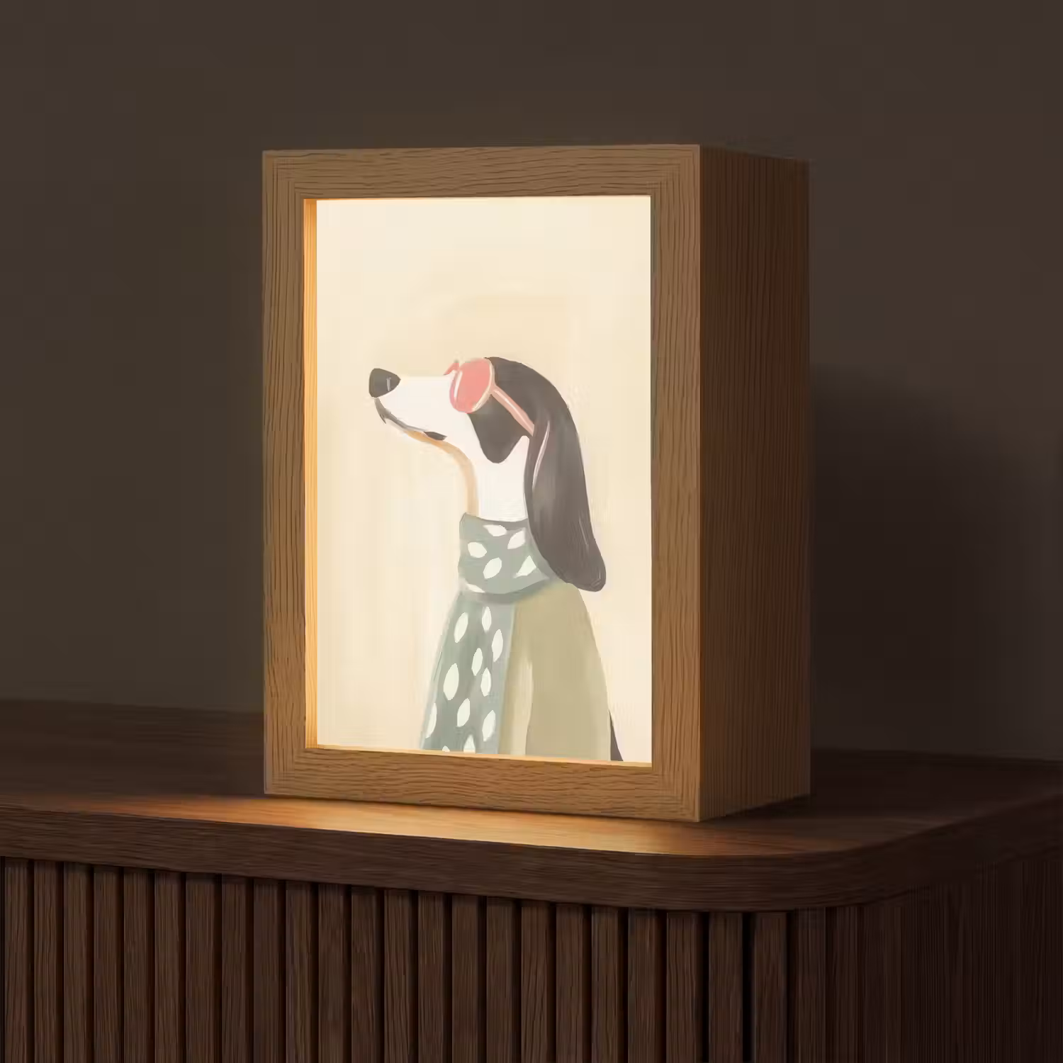 Hond - Zonnebril - Sjaal Light Box met kabel (Tafellamp) klein -z3d_website