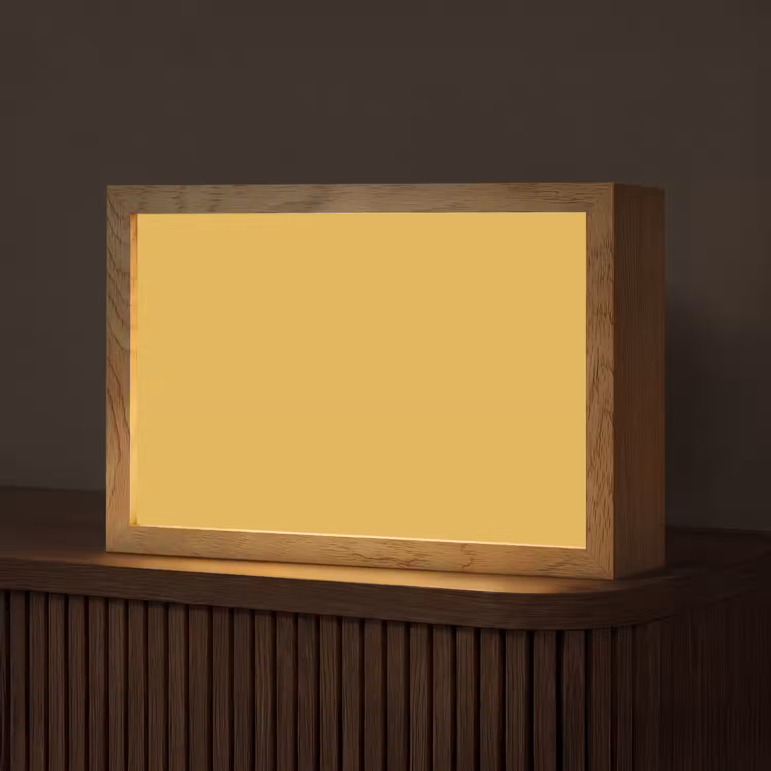 Joyful - Mustard - Geel Light Box met kabel (Tafellamp) klein 924 -z3d_website