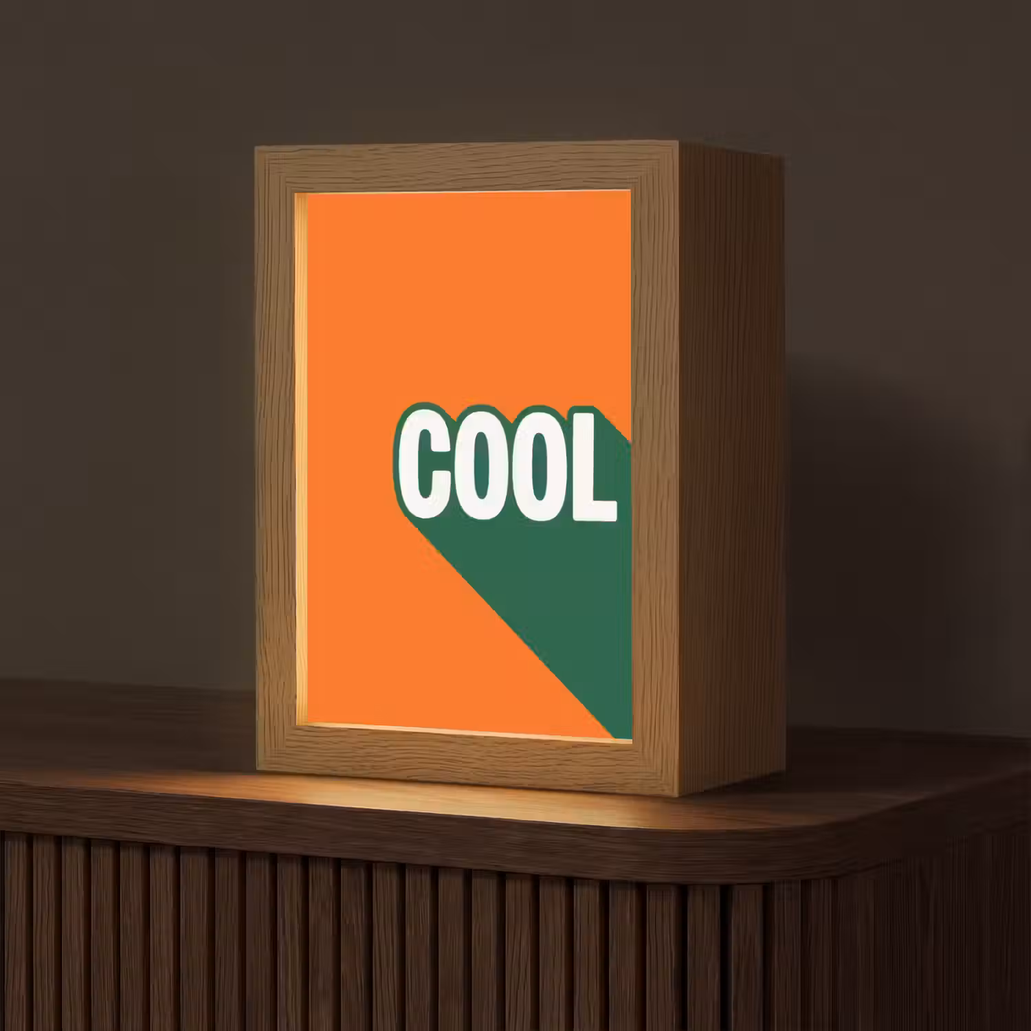 Cool - Oranje - Groen Light Box met kabel (Tafellamp) klein -z3d_website