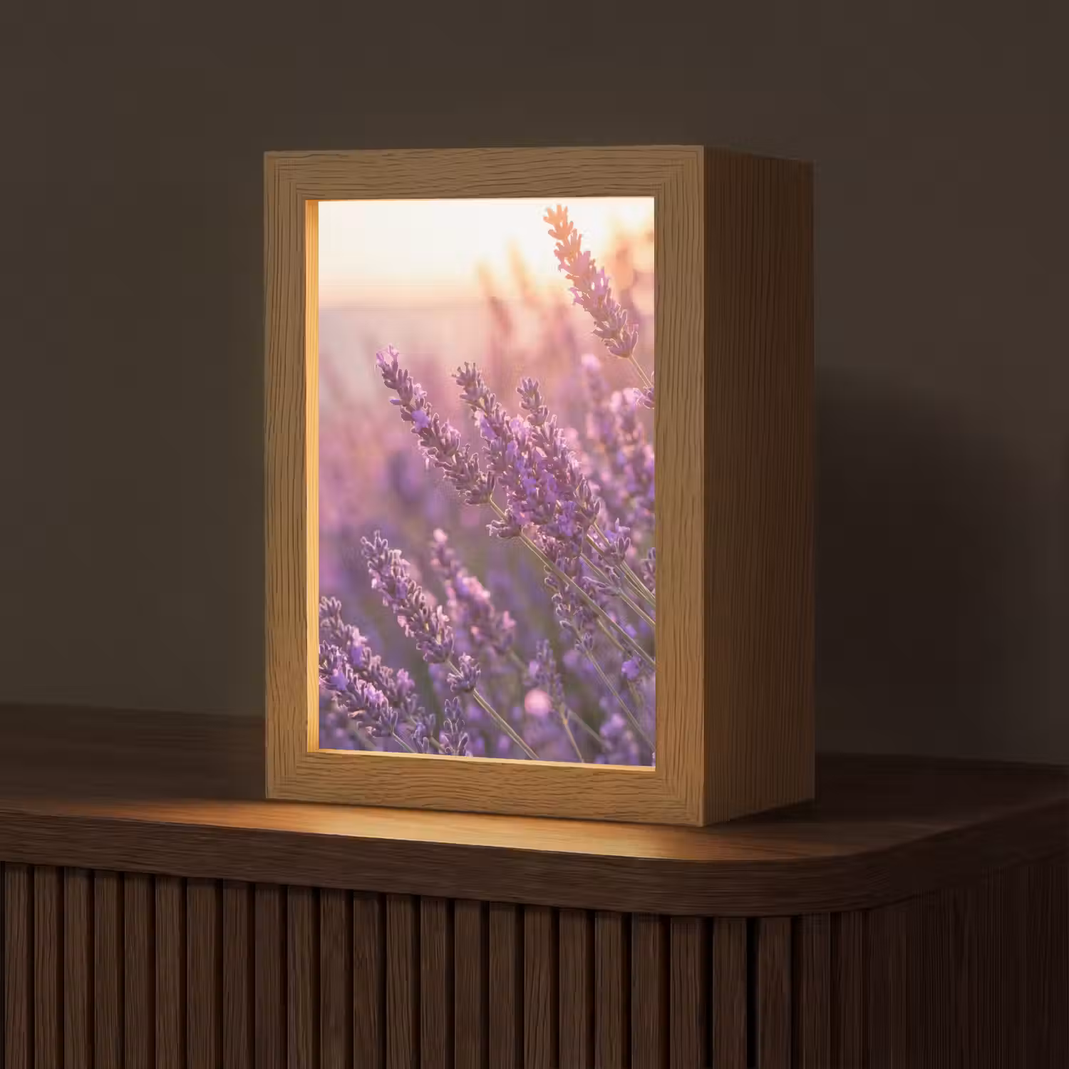 Lavendel - Paars - Zonlicht Light Box met kabel (Tafellamp) klein -z3d_website