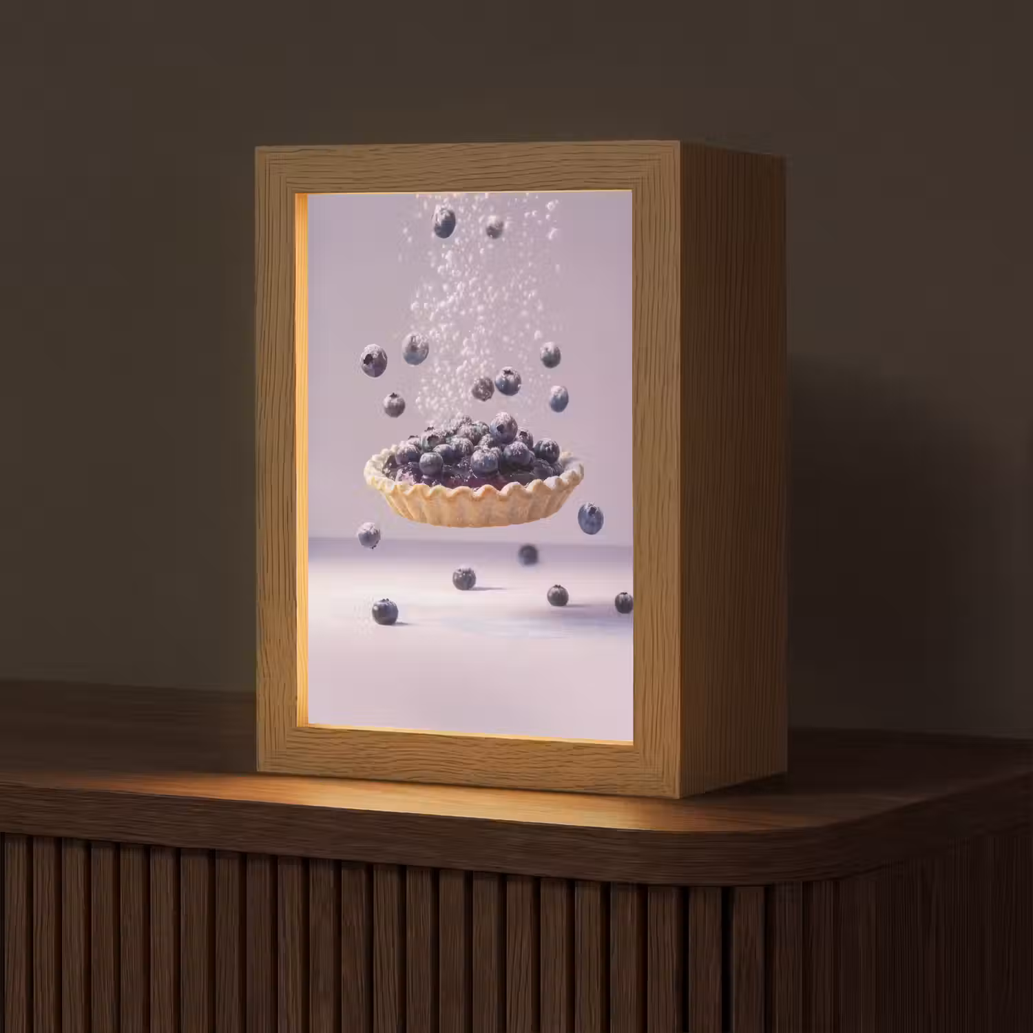 Eten - Taart - Bessen - Blauw Light Box met kabel (Tafellamp) klein -z3d_website