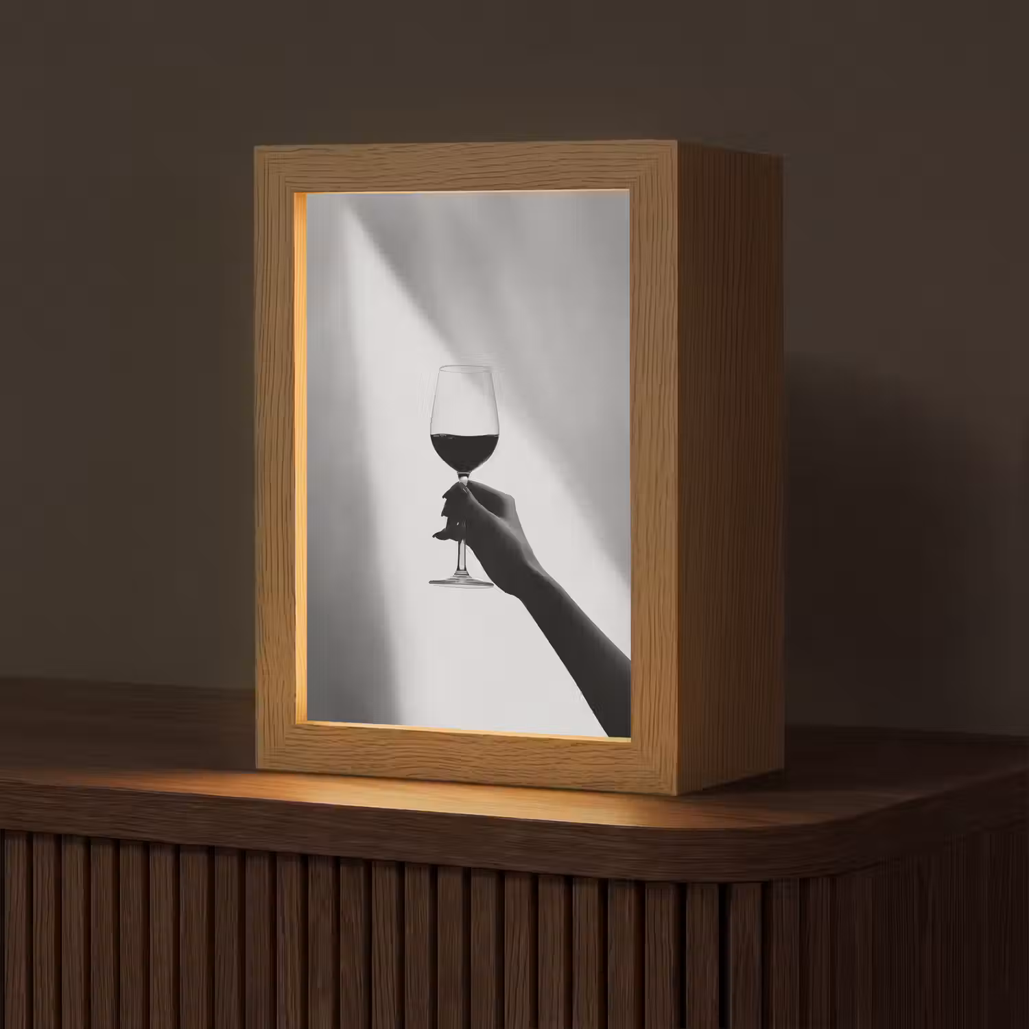 Lichtinval - Wijn - Rood - Glas Light Box met kabel (Tafellamp) klein -z3d_website