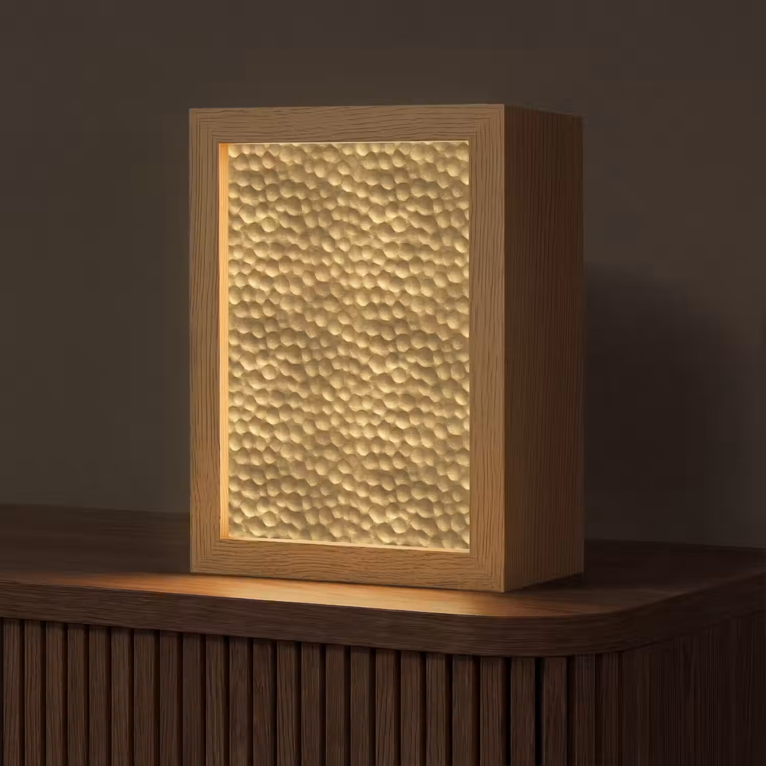 Metaal - Dynamisch - Goud Light Box met kabel (Tafellamp) klein 925 -z3d_website
