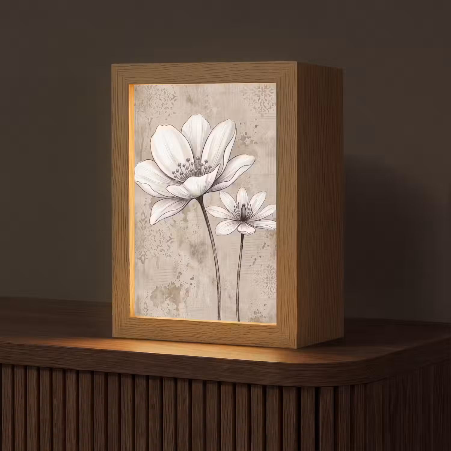 Modern - Design - Wit Light Box met kabel (Tafellamp) klein -z3d_website