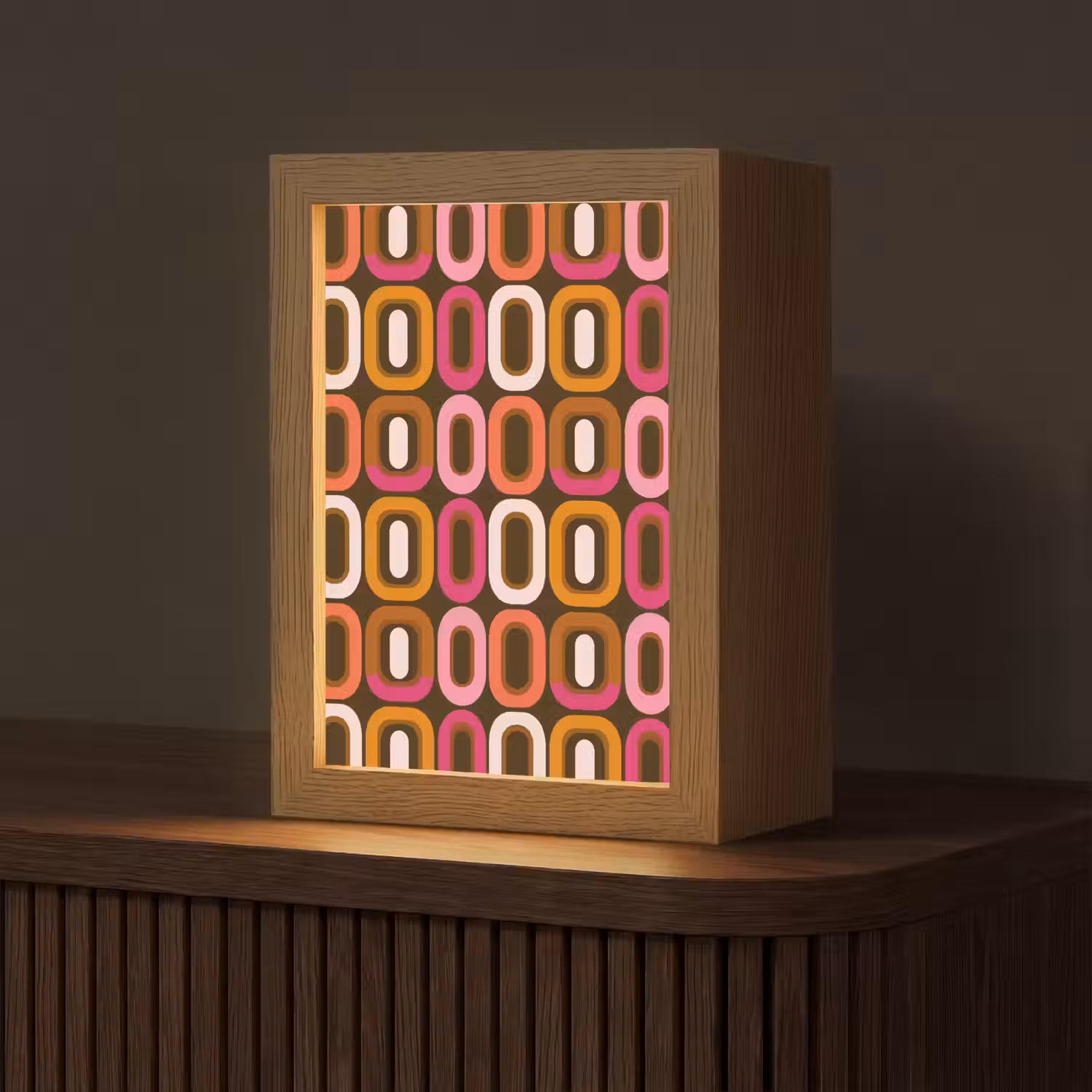 Modern - Retro - Kleurrijk Light Box met kabel (Tafellamp) klein 925 -z3d_website