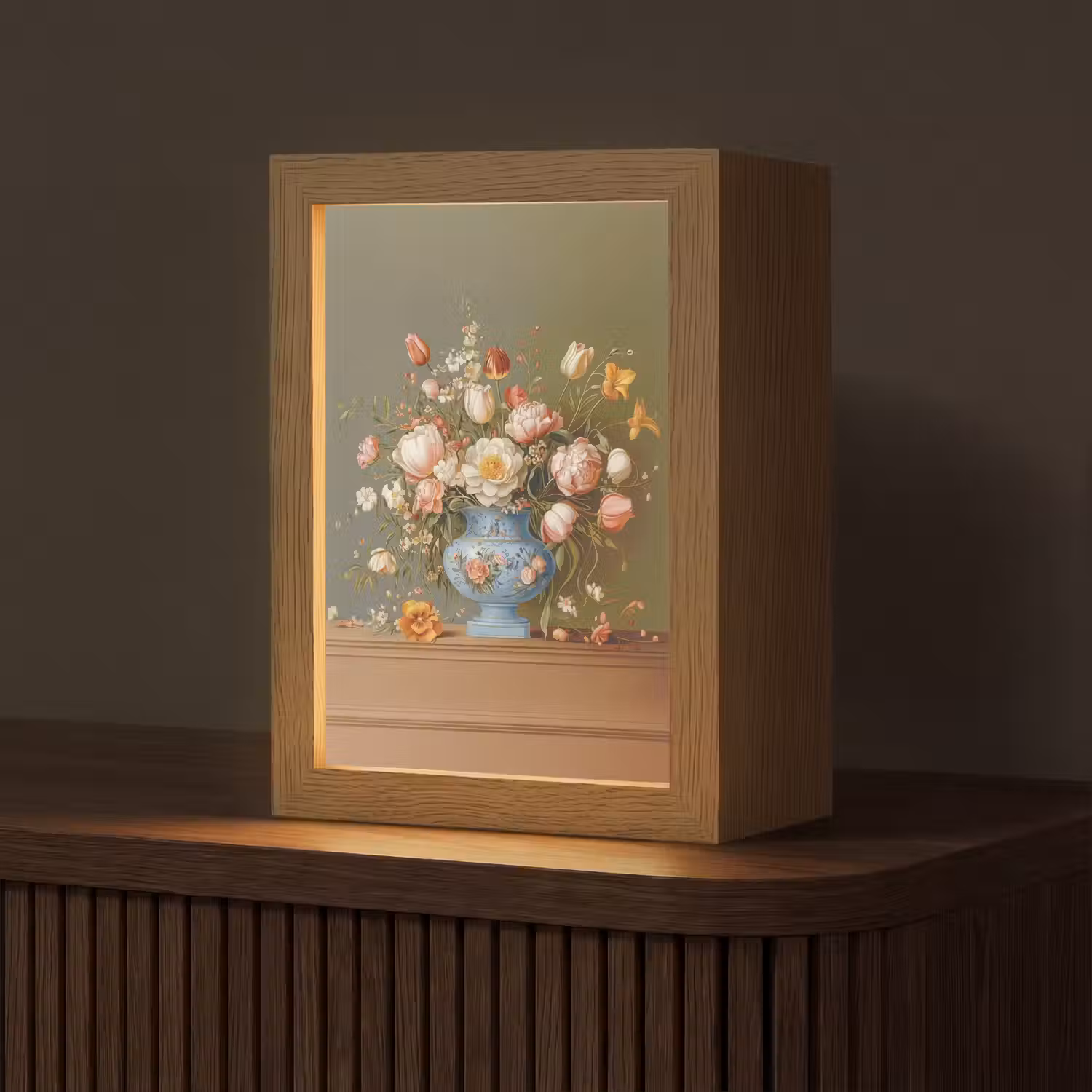 Neutral - Bloemen - Boeket - Vaas Light Box met kabel (Tafellamp) klein -z3d_website