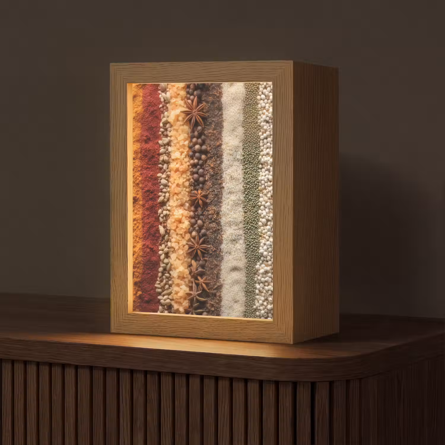 Banen - Verticaal - Kruiden - Variatie Light Box met kabel (Tafellamp) klein -z3d_website