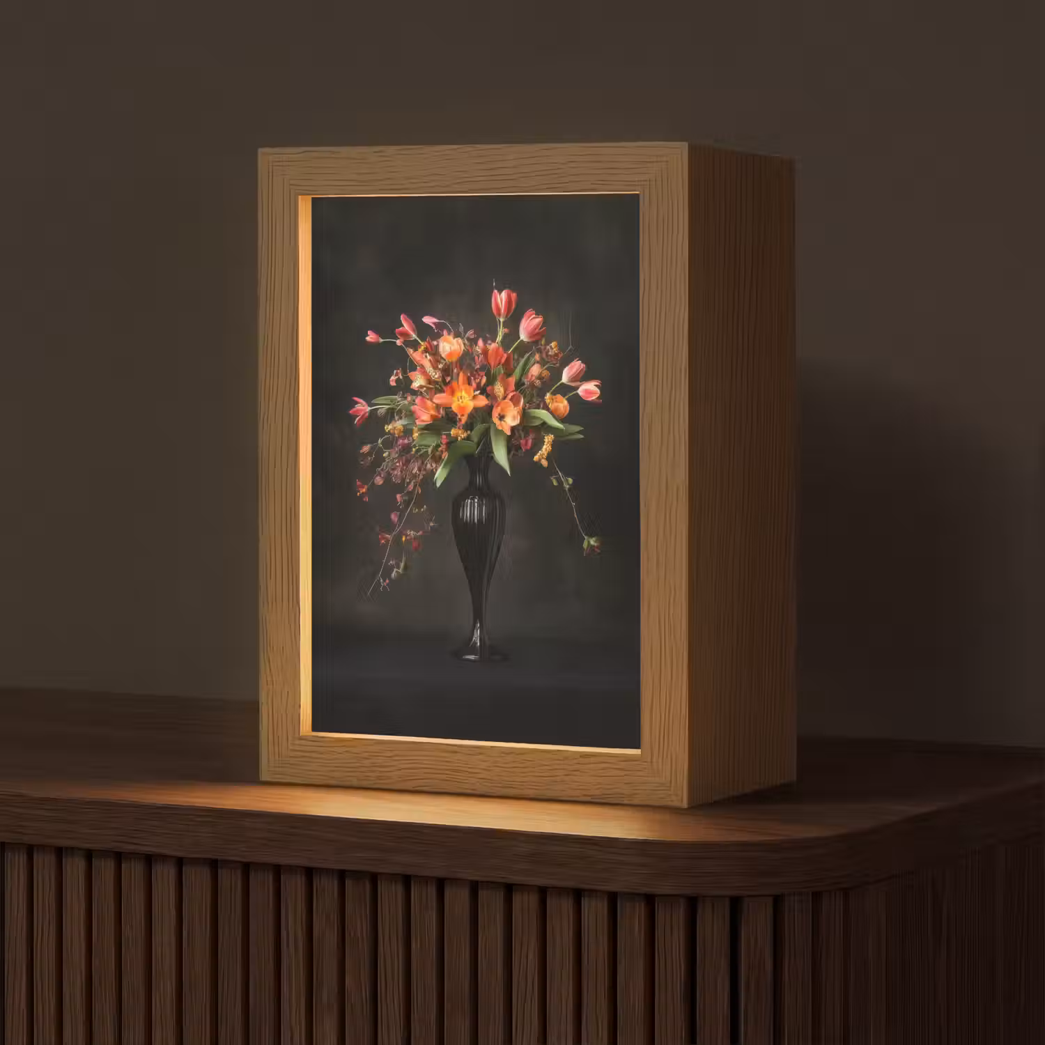 Sierlijk - Boeket - Vaas Light Box met kabel (Tafellamp) klein -z3d_website