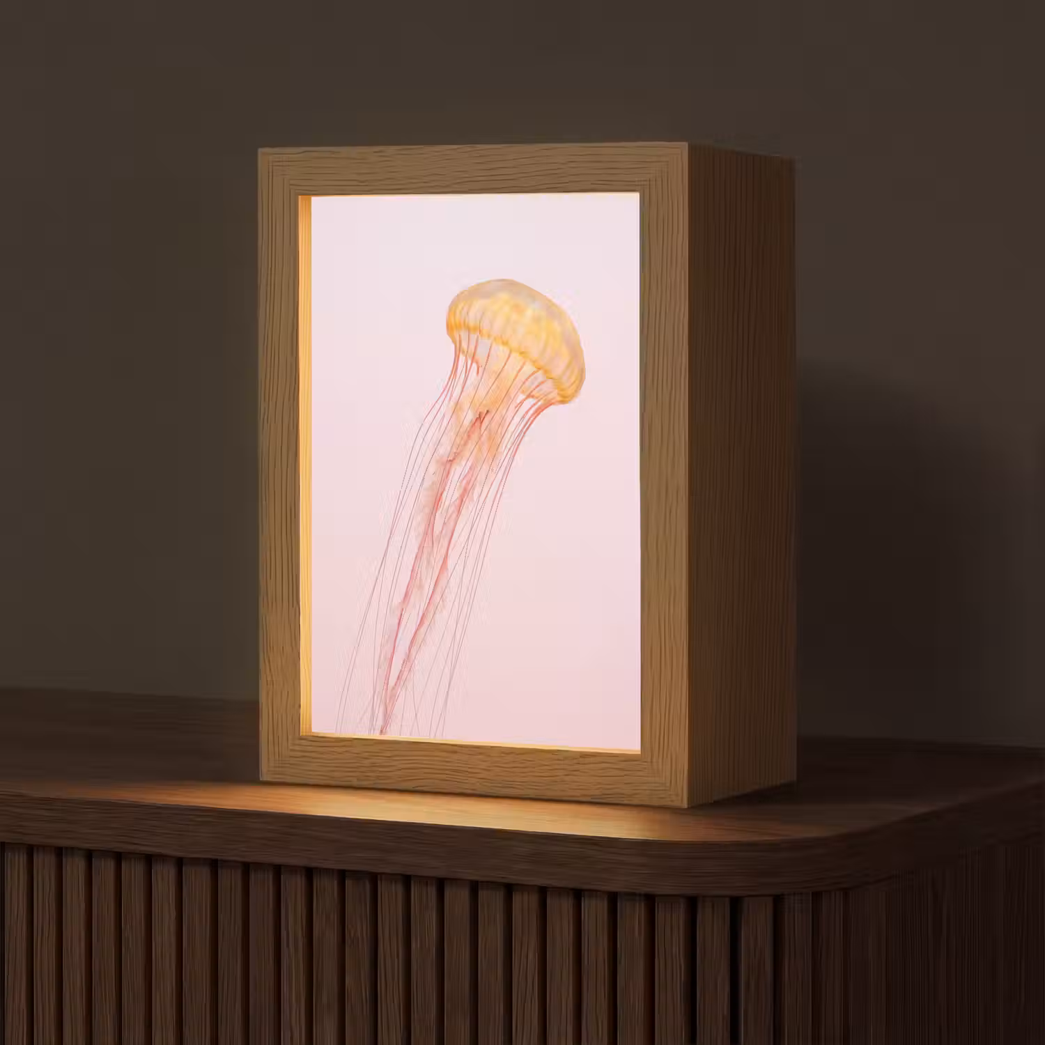 Sierlijk - Kwal - Roze Light Box met kabel (Tafellamp) klein -z3d_website