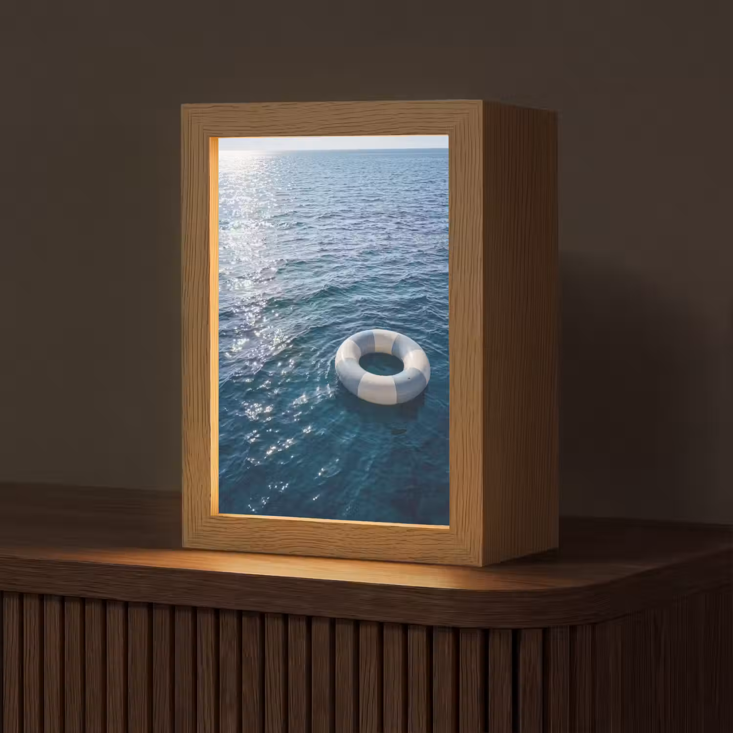 Oceaan - Zwemband - Horizon Light Box met kabel (Tafellamp) klein -z3d_website